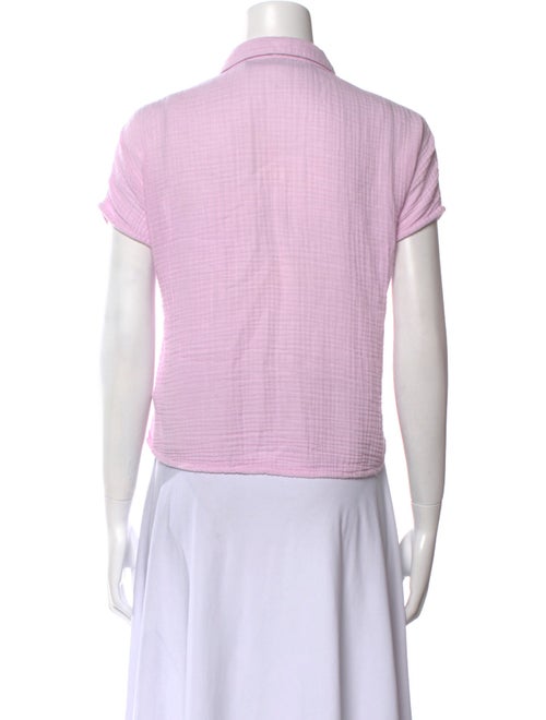 Raquel Allegra Short Sleeve Button-Up Top