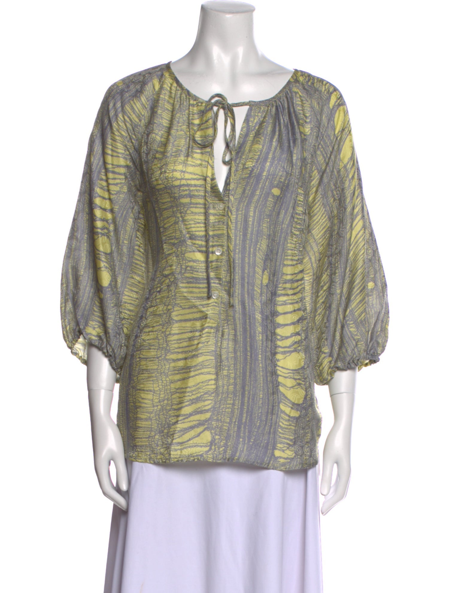 Raquel Allegra Silk Printed Tunic