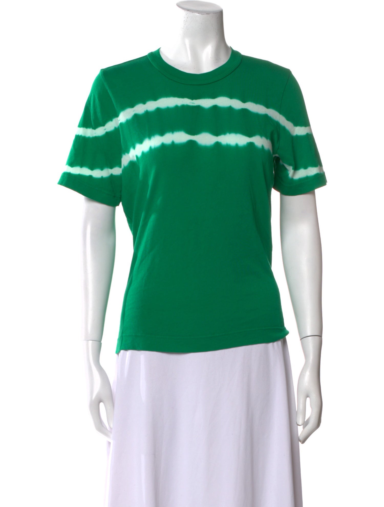 Raquel Allegra Tie-Dye Print Crew Neck T-Shirt