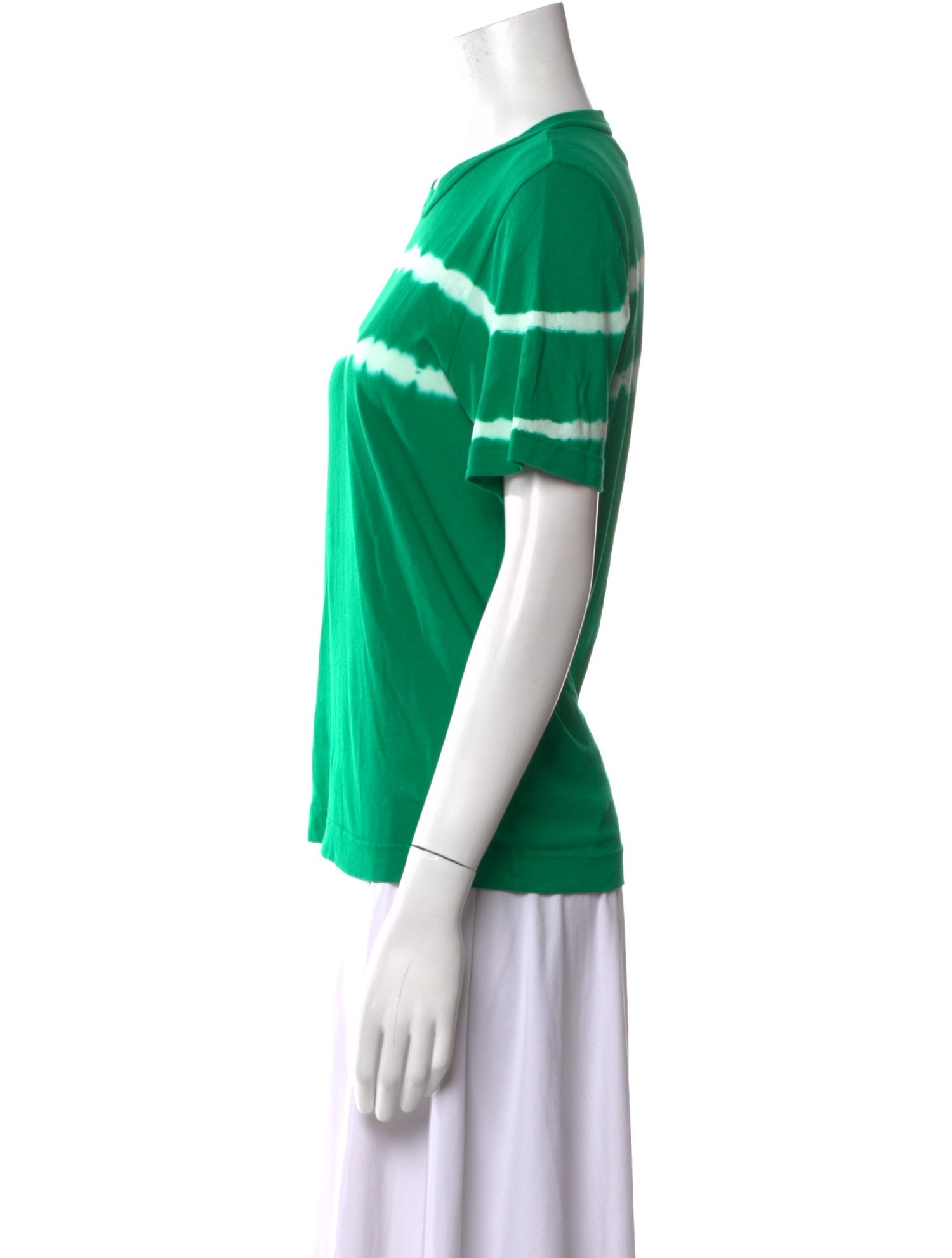 Raquel Allegra Tie-Dye Print Crew Neck T-Shirt