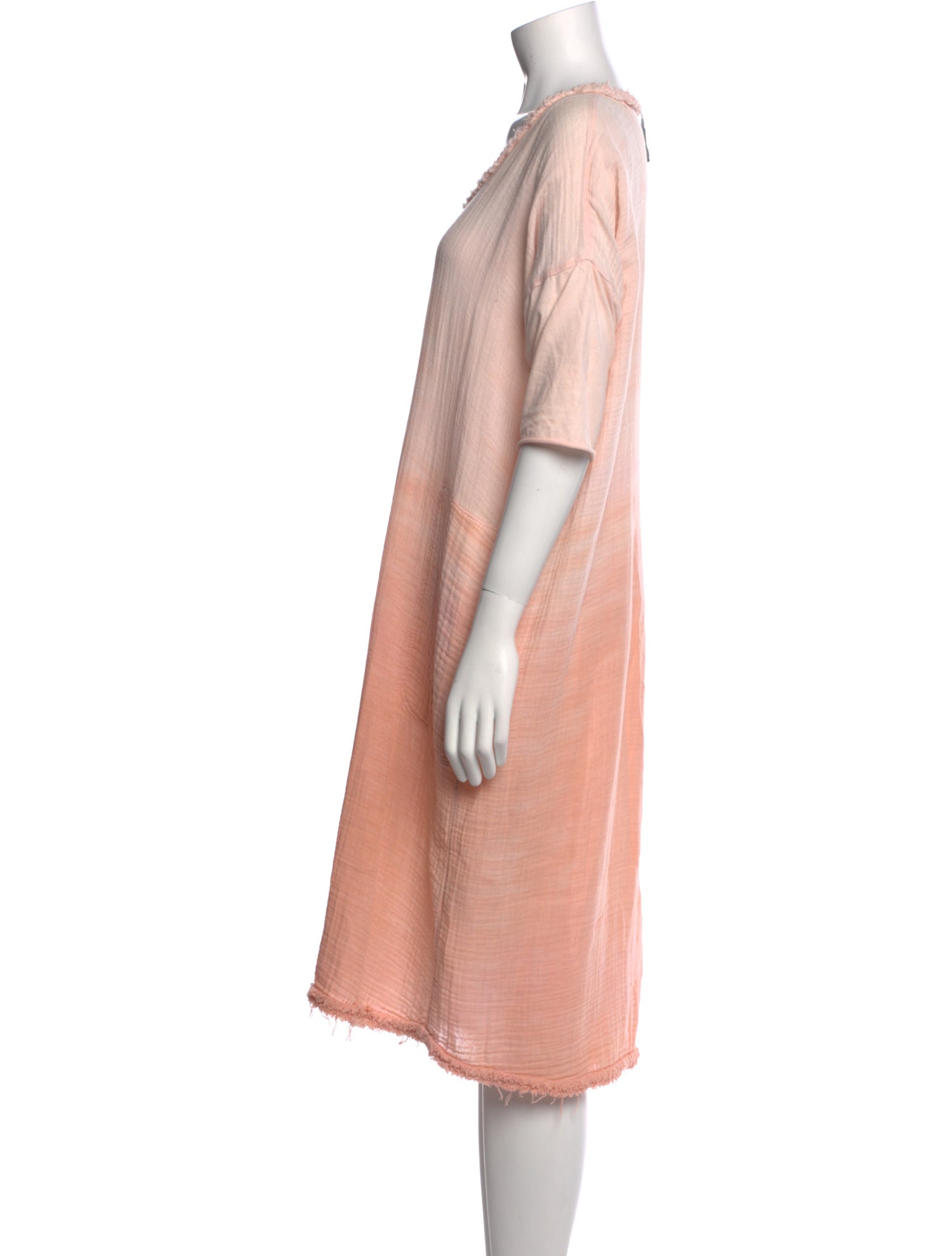 Raquel Allegra Tie-Dye Print Midi Length Dress