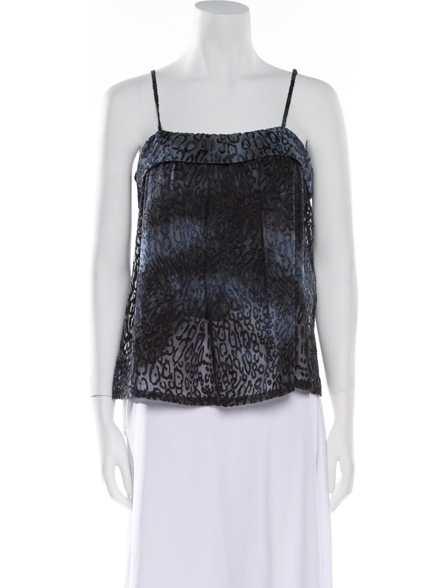 Raquel Allegra Square Neckline Sleeveless Top