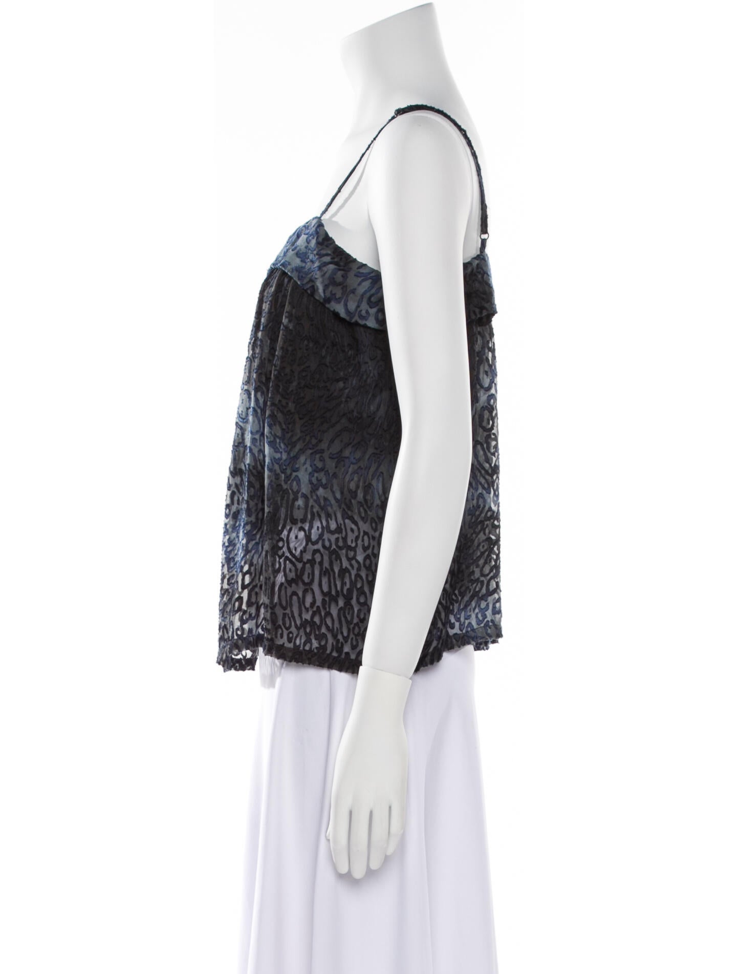 Raquel Allegra Square Neckline Sleeveless Top