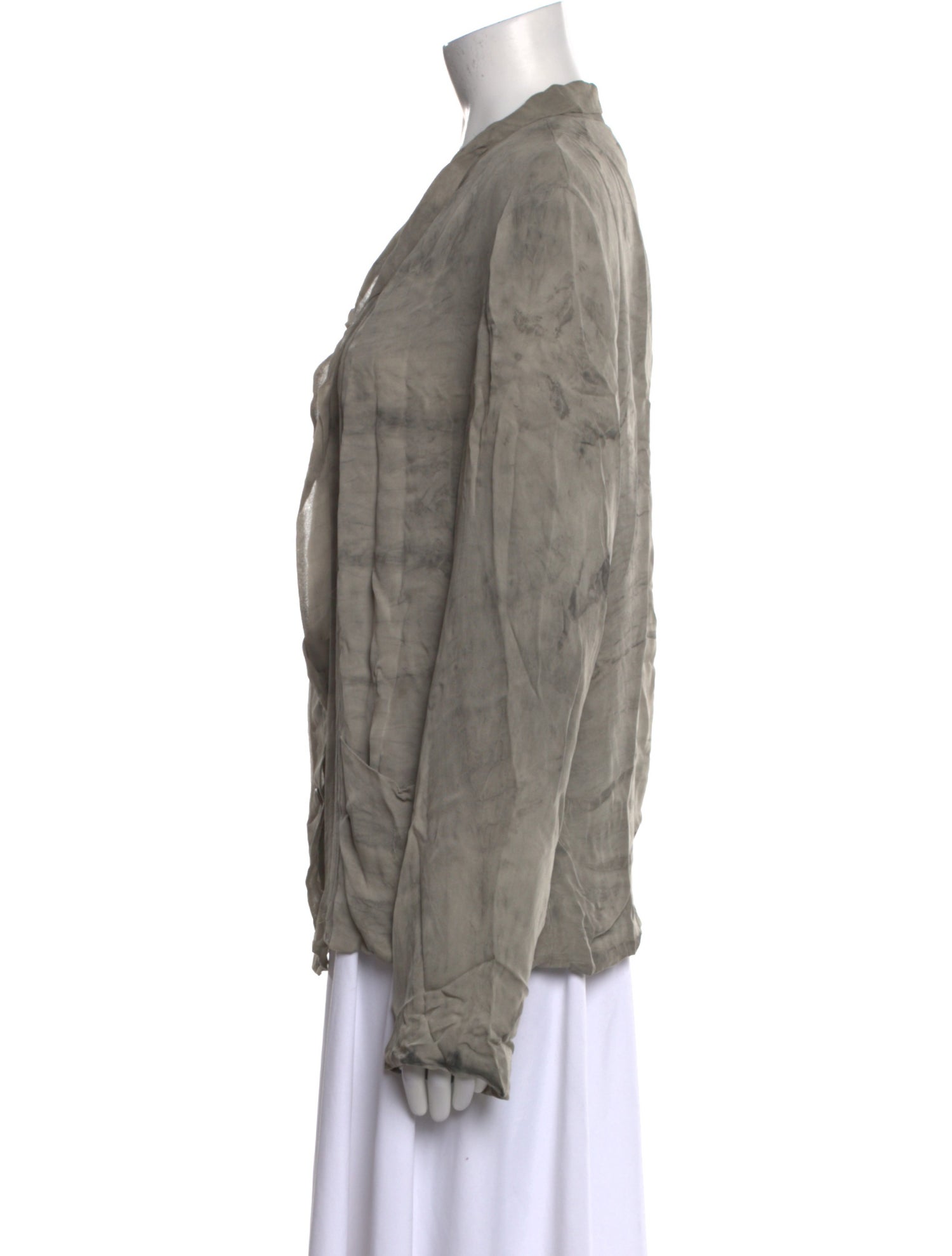 Raquel Allegra Silk V-Neck Blouse