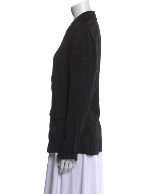 Raquel Allegra V-Neck Long Sleeve Button-Up Top