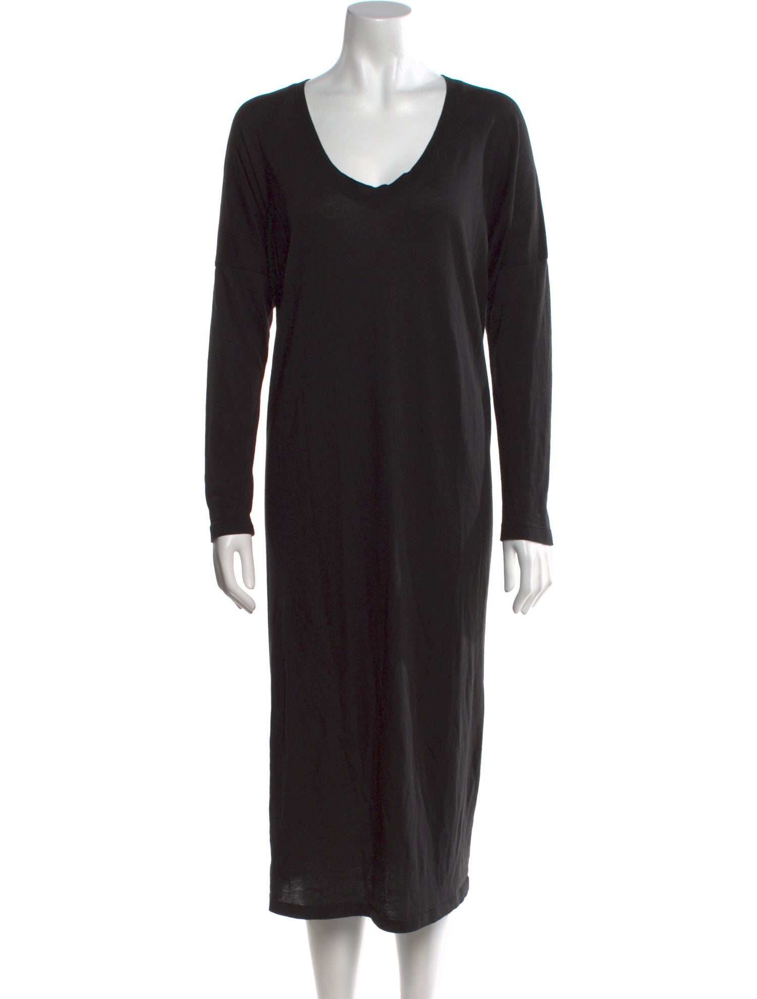 Raquel Allegra Scoop Neck Midi Length Dress