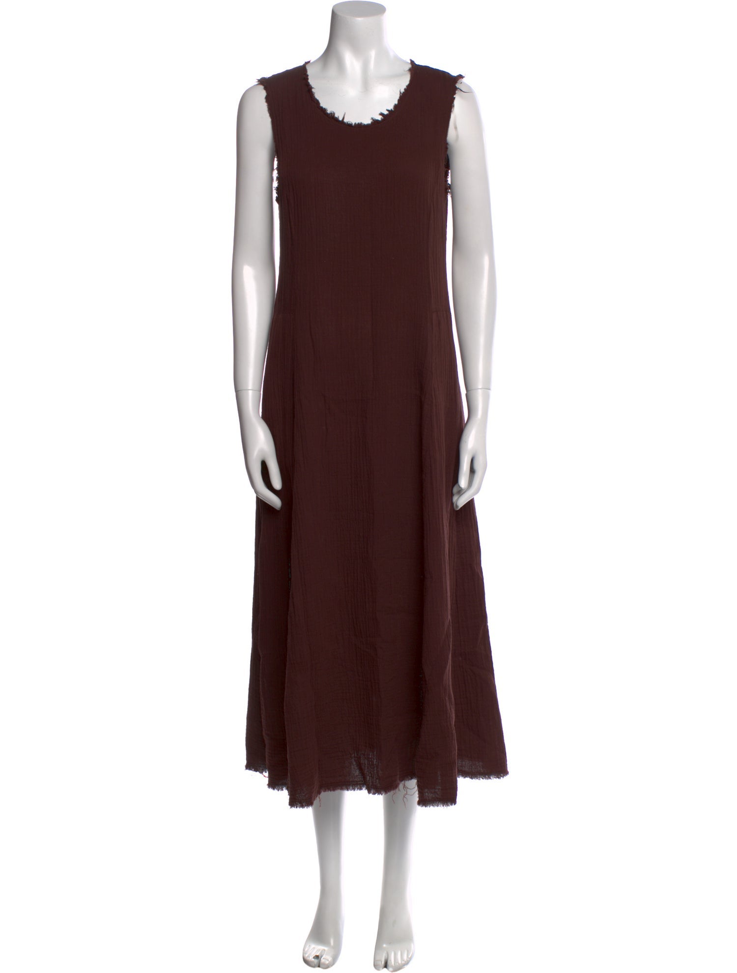 Raquel Allegra Scoop Neck Long Dress