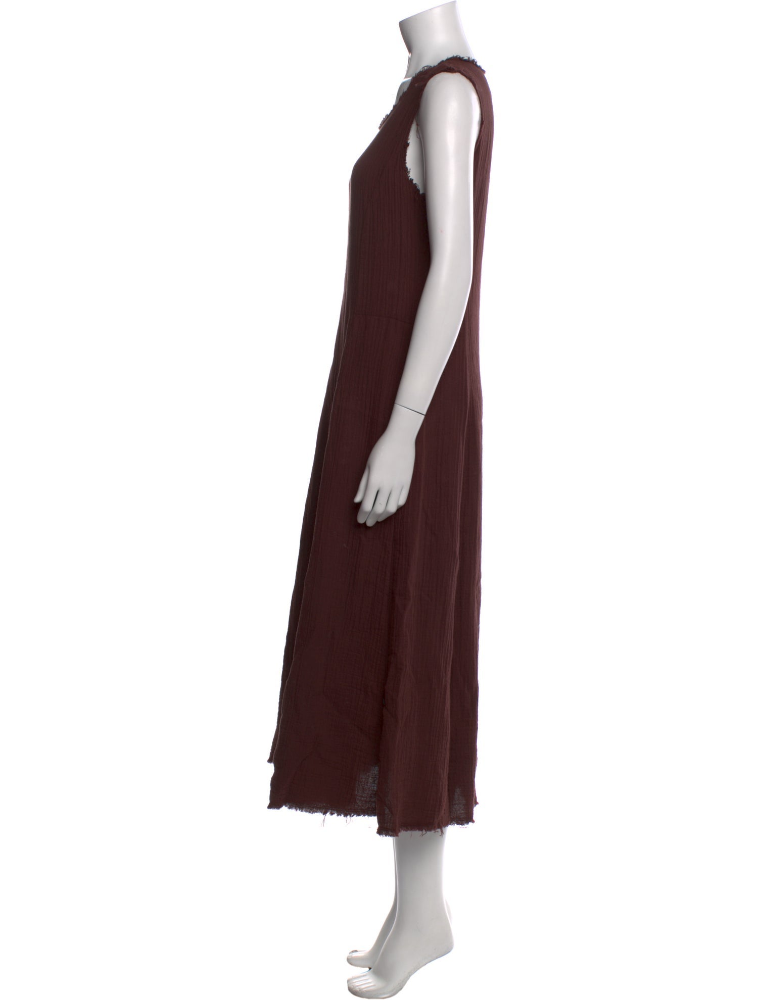 Raquel Allegra Scoop Neck Long Dress