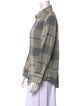 Raquel Allegra Plaid Print Long Sleeve Button-Up Top