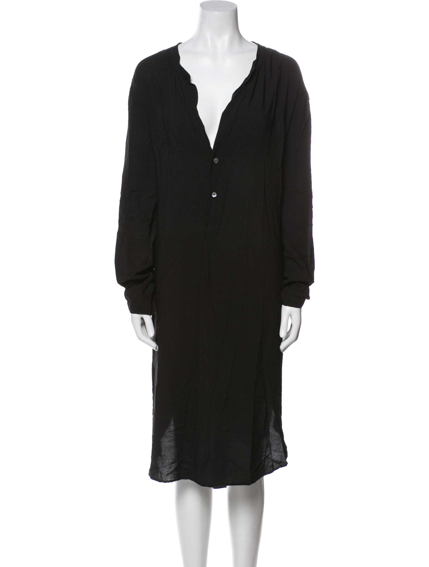 Raquel Allegra V-Neck Midi Length Dress