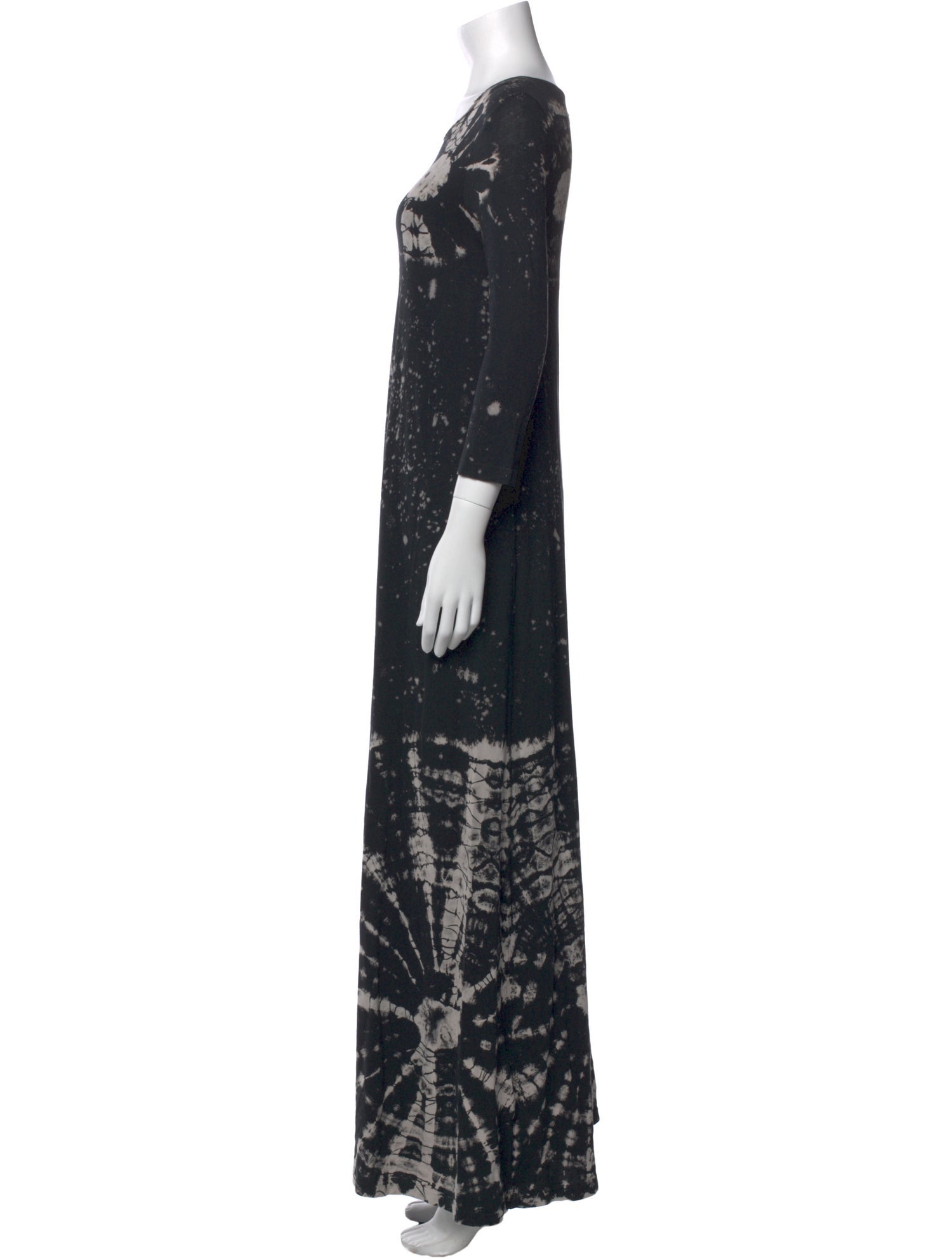Raquel Allegra Printed Long Dress