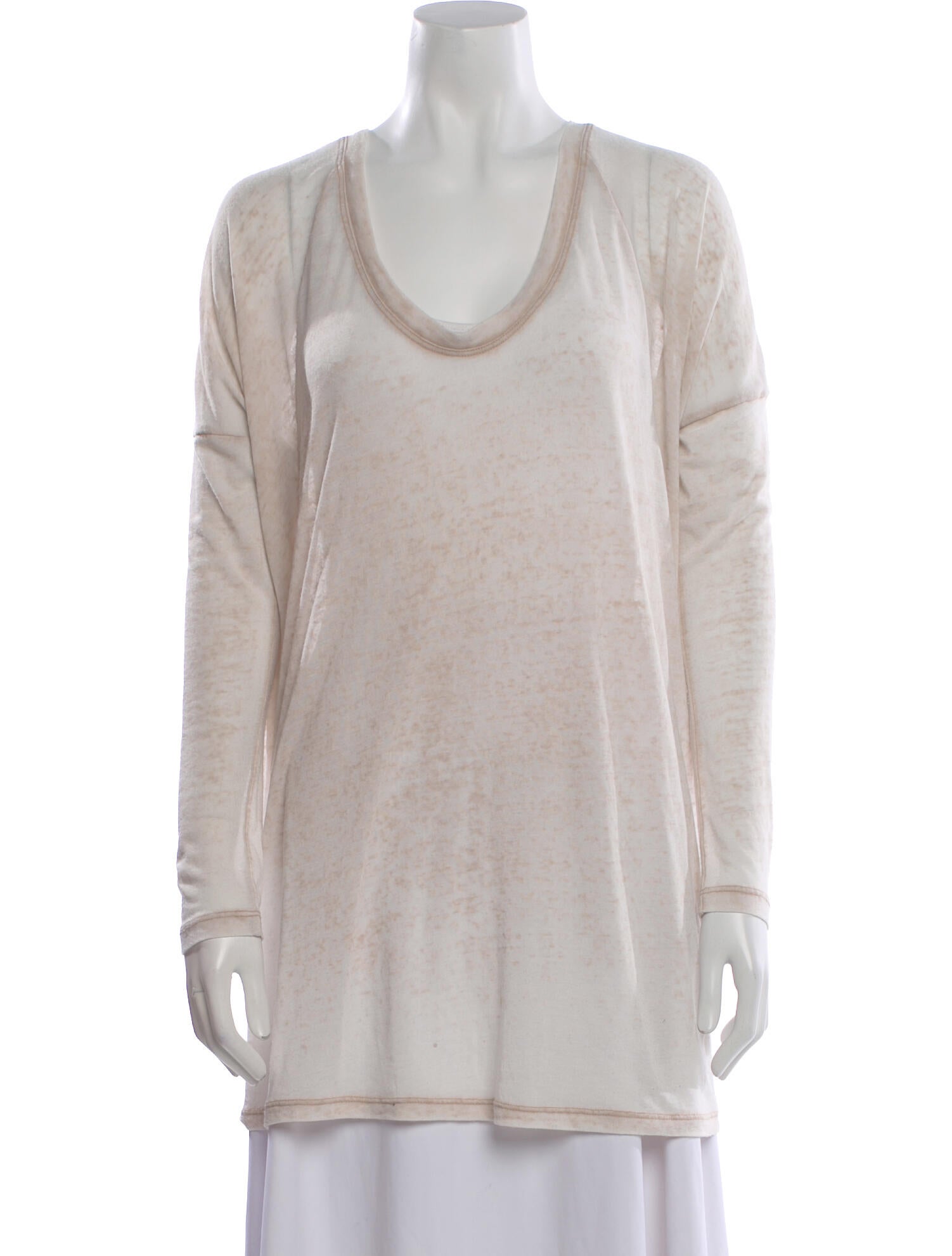 Raquel Allegra Scoop Neck Long Sleeve Tunic
