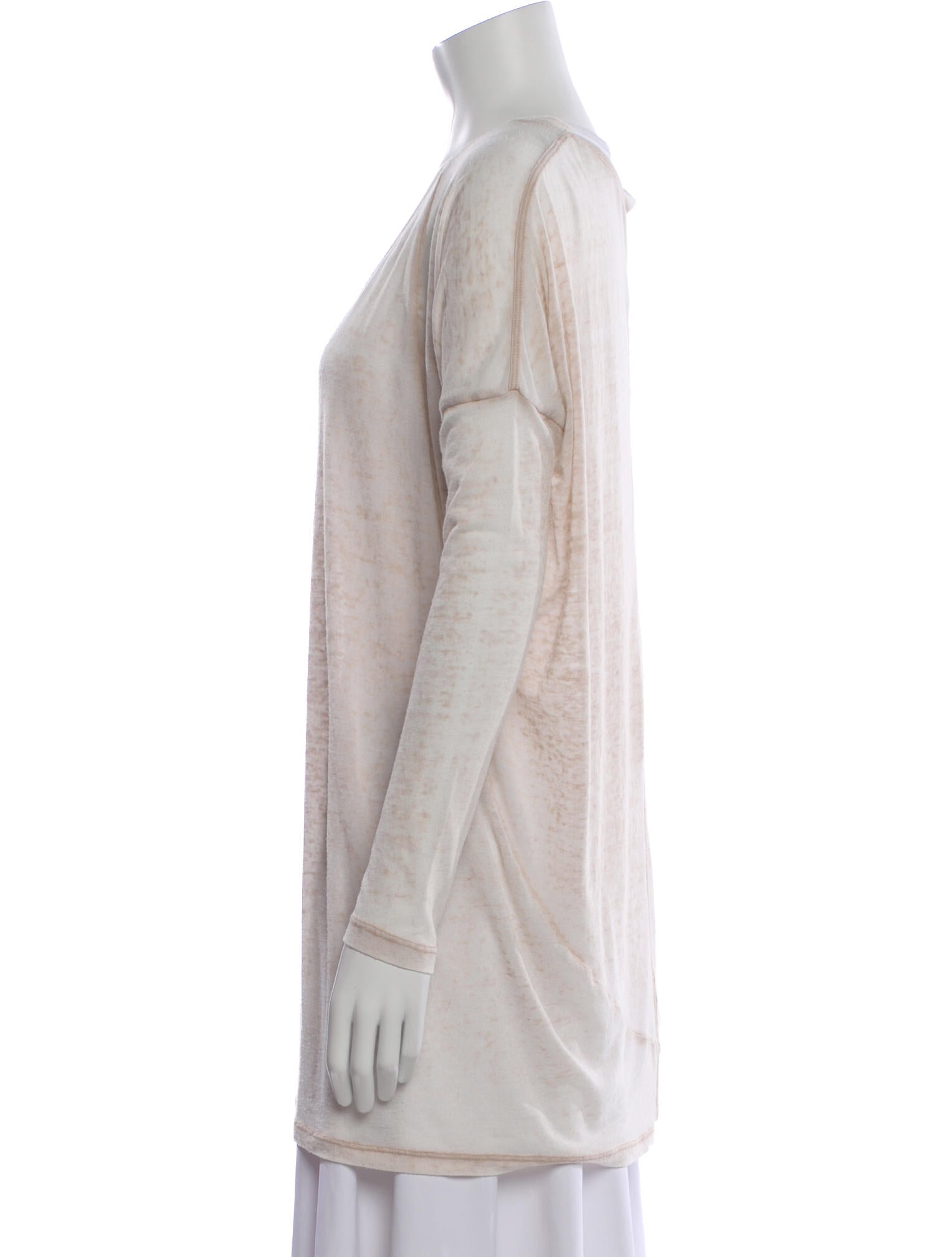 Raquel Allegra Scoop Neck Long Sleeve Tunic