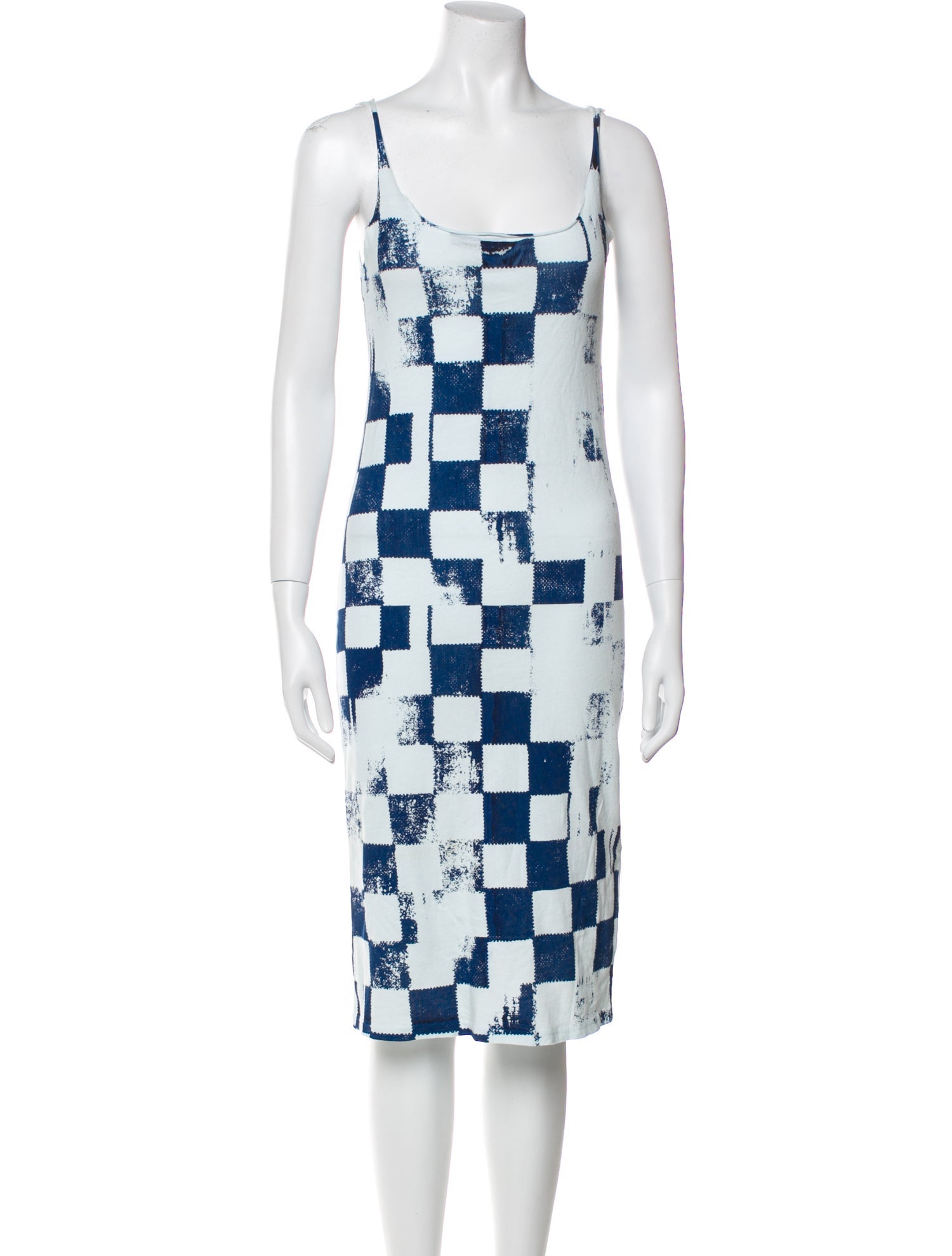 Raquel Allegra Plaid Print Knee-Length Dress