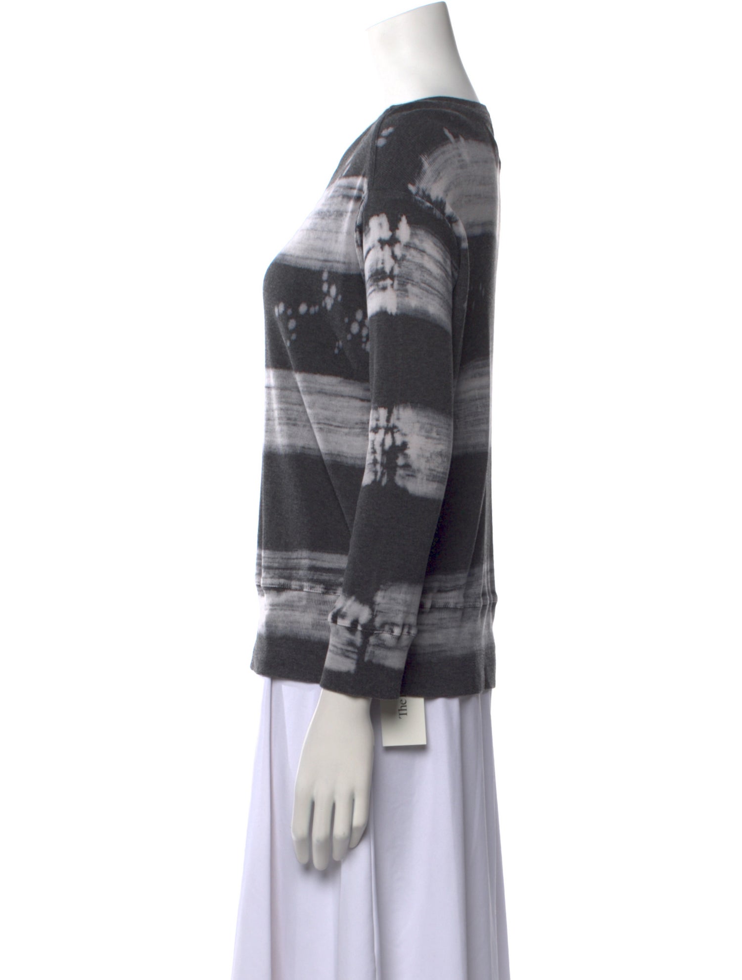 Raquel Allegra Bateau Neckline Long Sleeve Sweatshirt