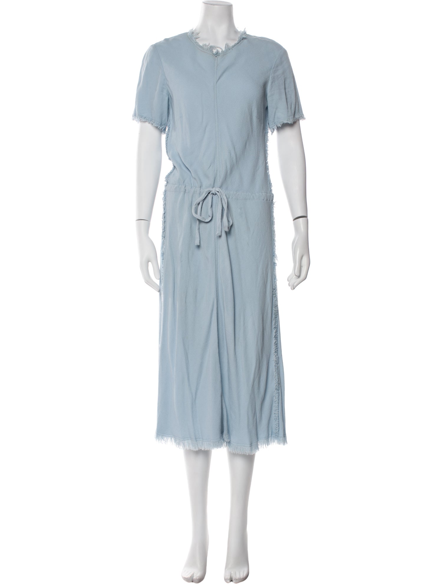Raquel Allegra Crew Neck Midi Length Dress