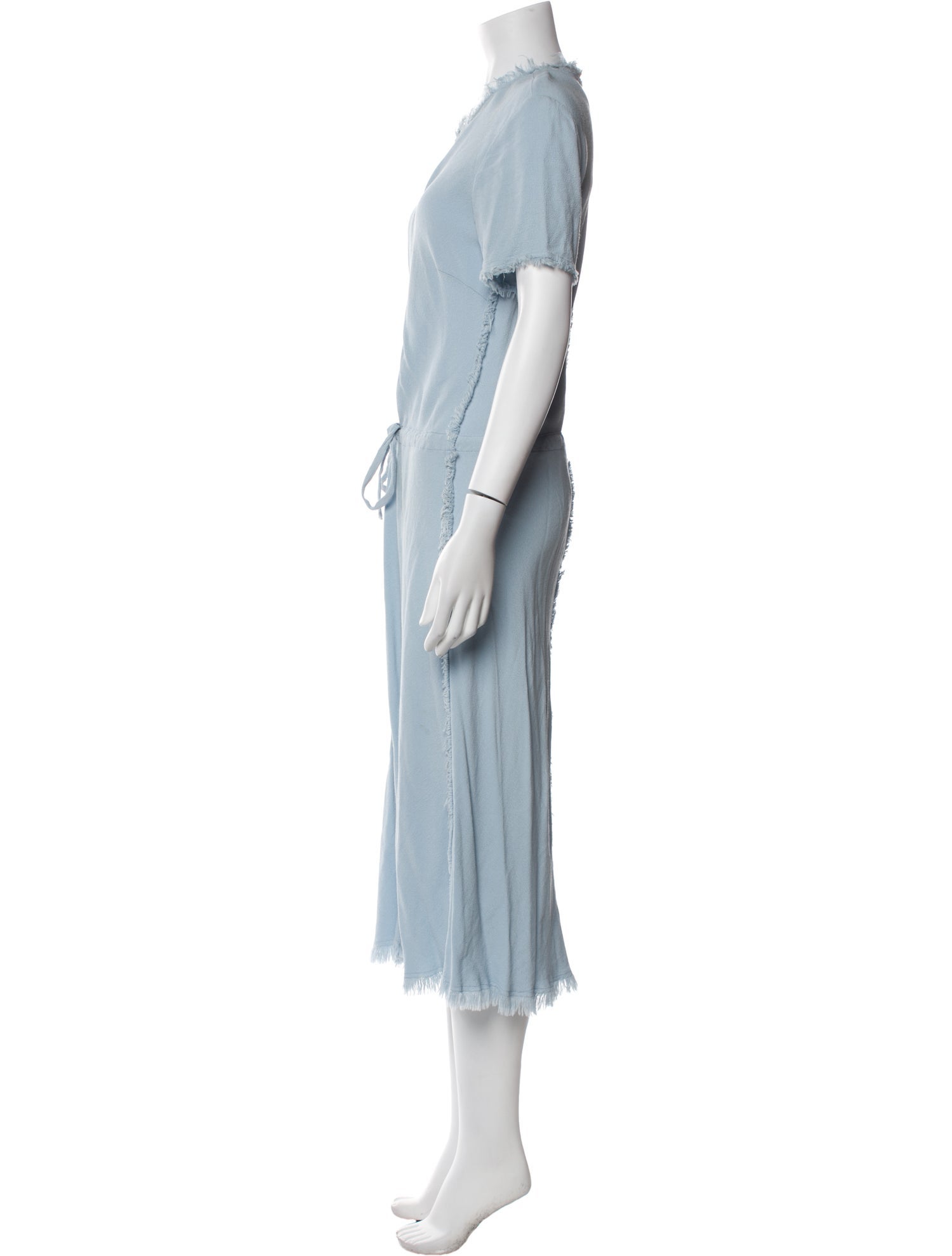 Raquel Allegra Crew Neck Midi Length Dress