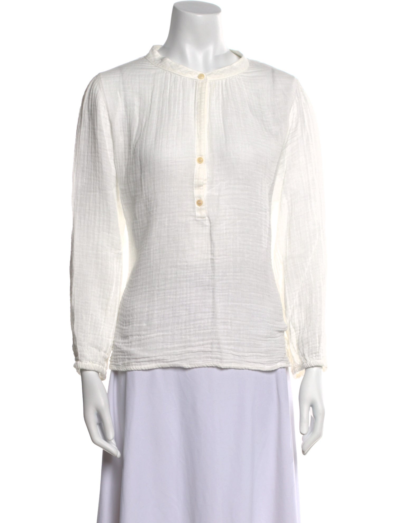Raquel Allegra Mock Neck Long Sleeve Top