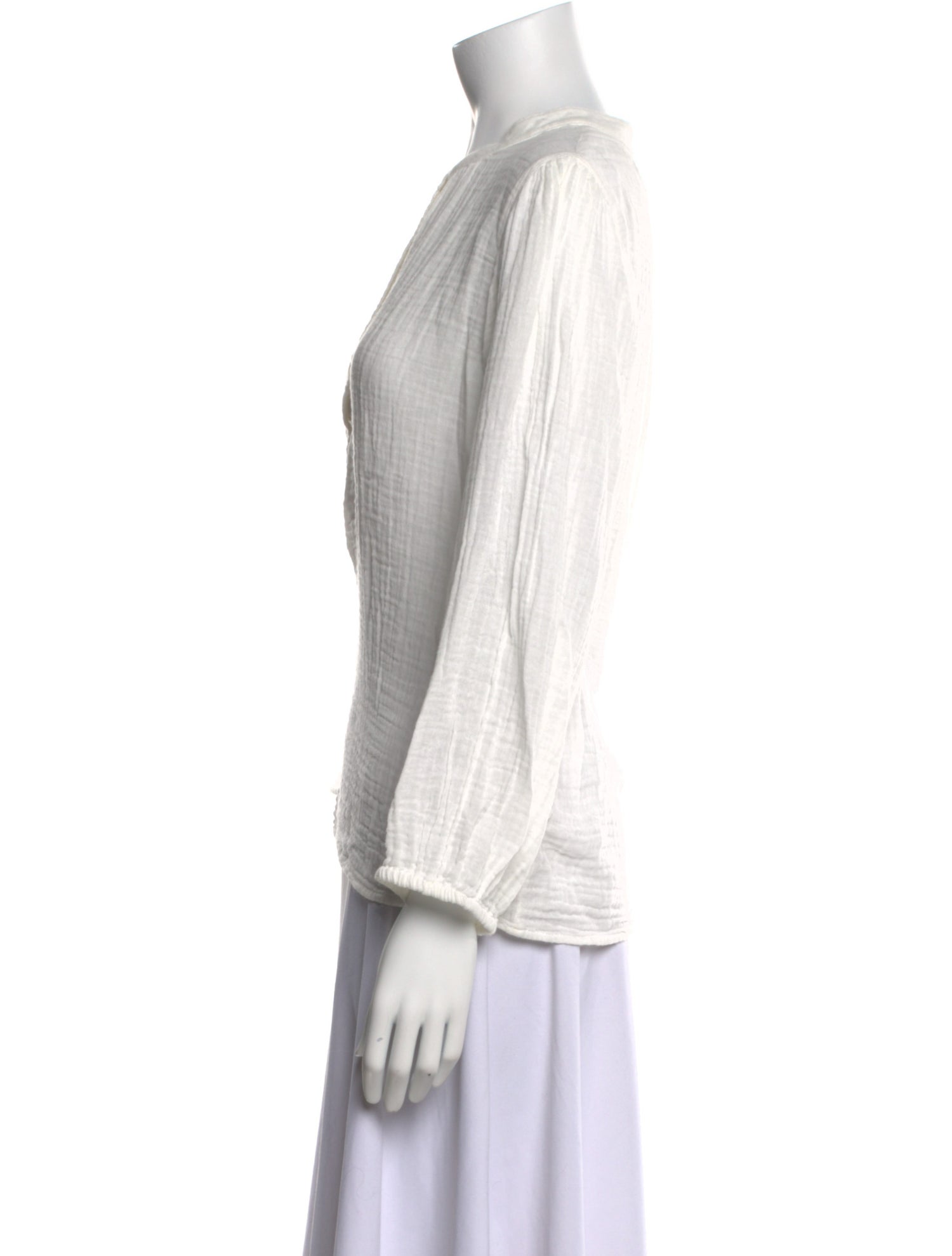 Raquel Allegra Mock Neck Long Sleeve Top