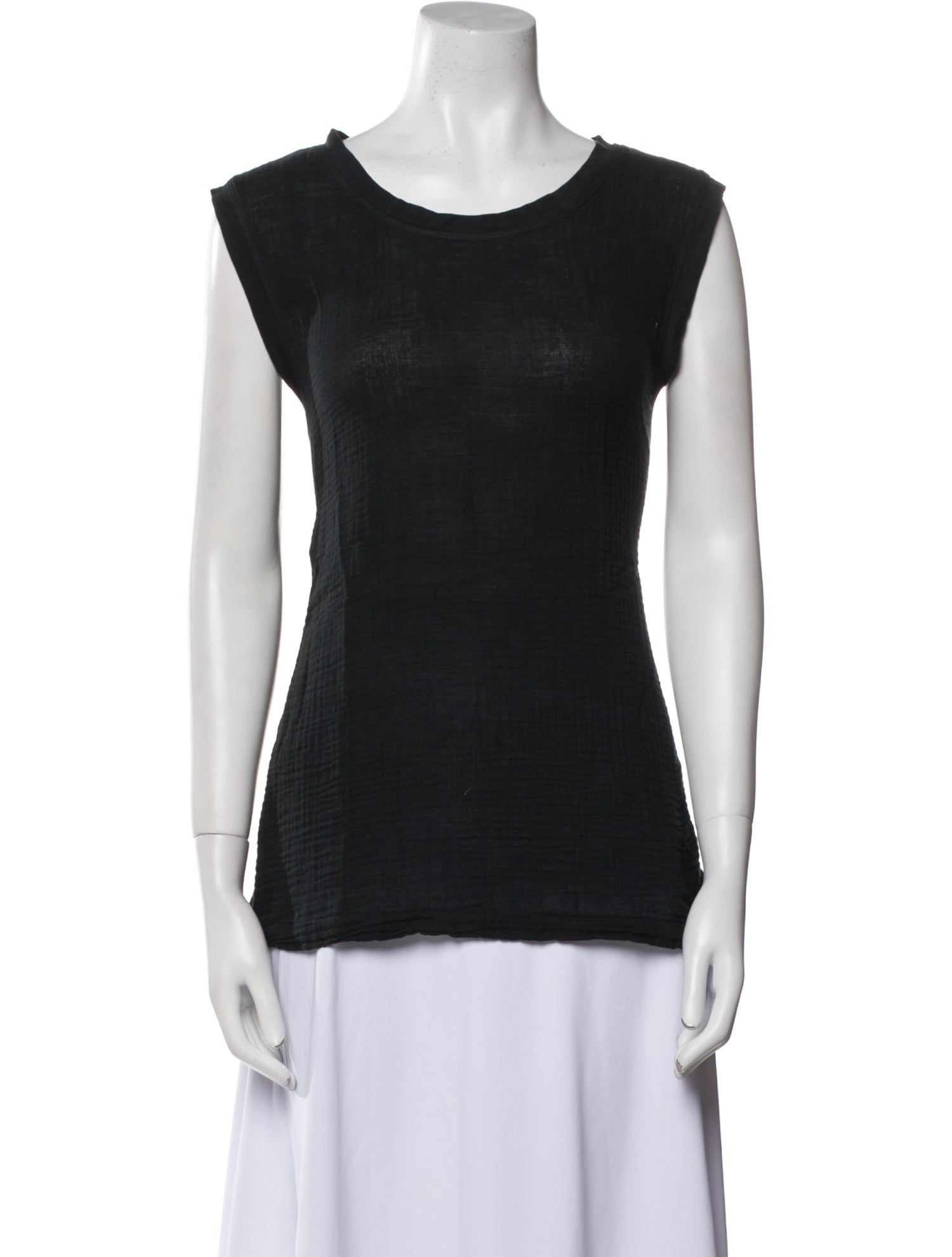 Raquel Allegra Scoop Neck Sleeveless Top