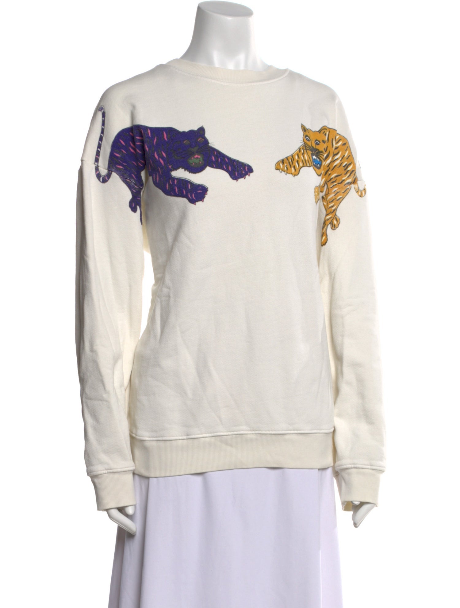 Raquel Allegra Graphic Print Scoop Neck Sweatshirt