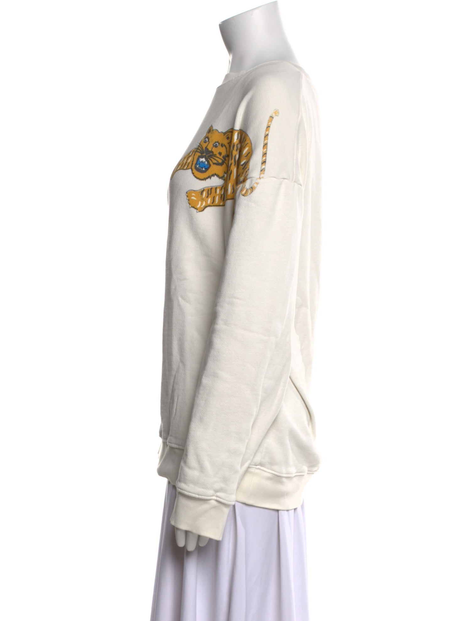 Raquel Allegra Graphic Print Scoop Neck Sweatshirt