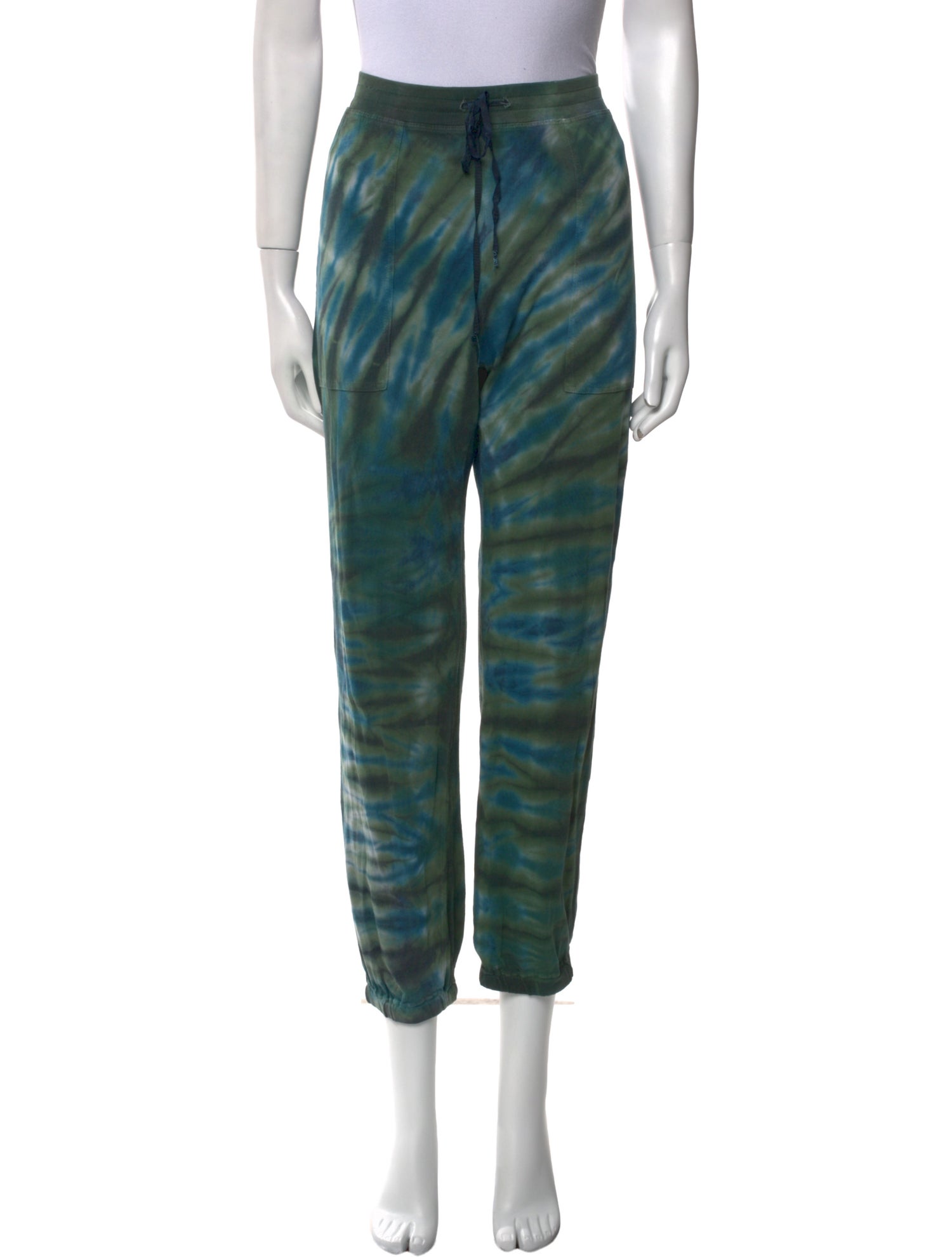 Raquel Allegra Tie-Dye Print Skinny Leg Pants