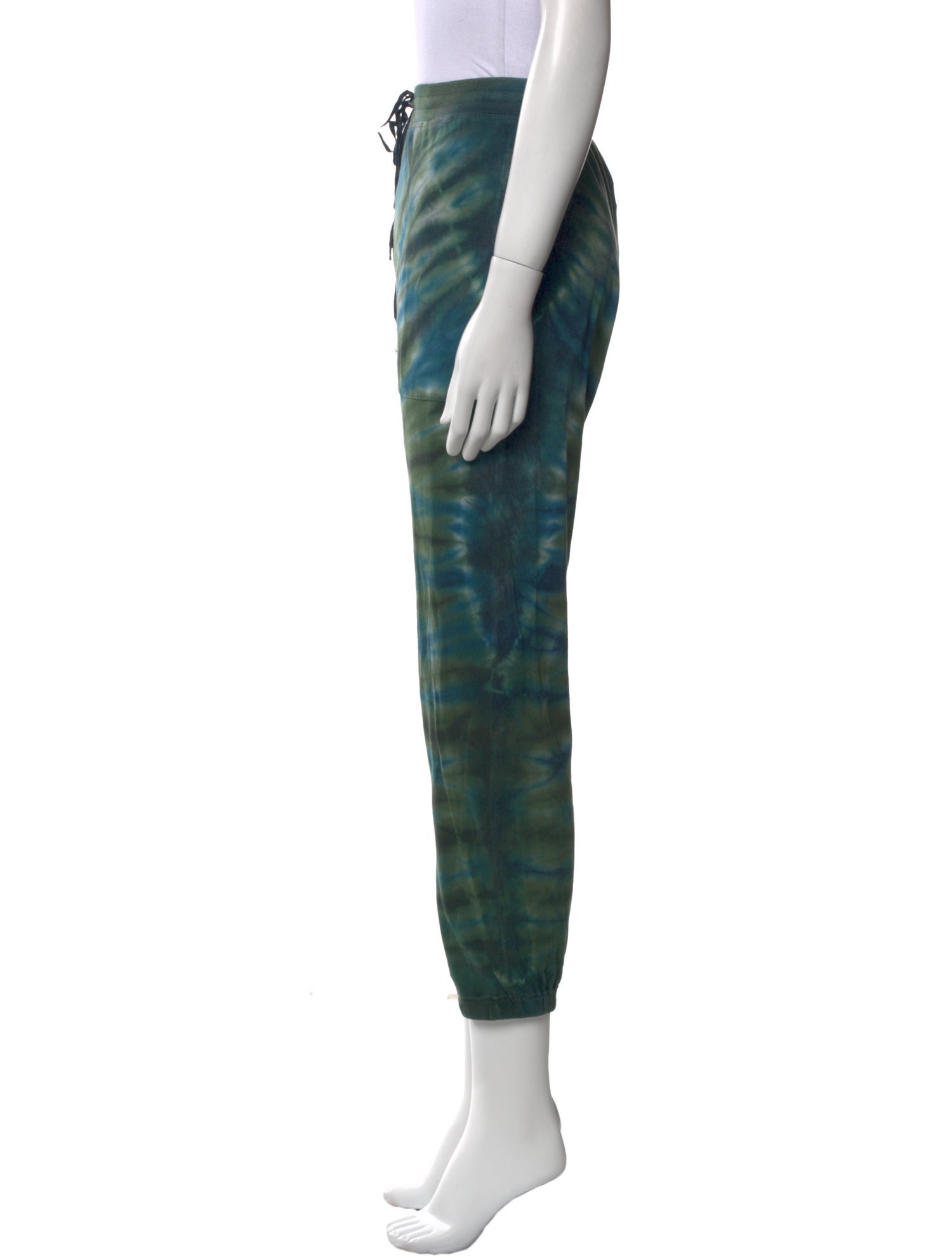Raquel Allegra Tie-Dye Print Skinny Leg Pants