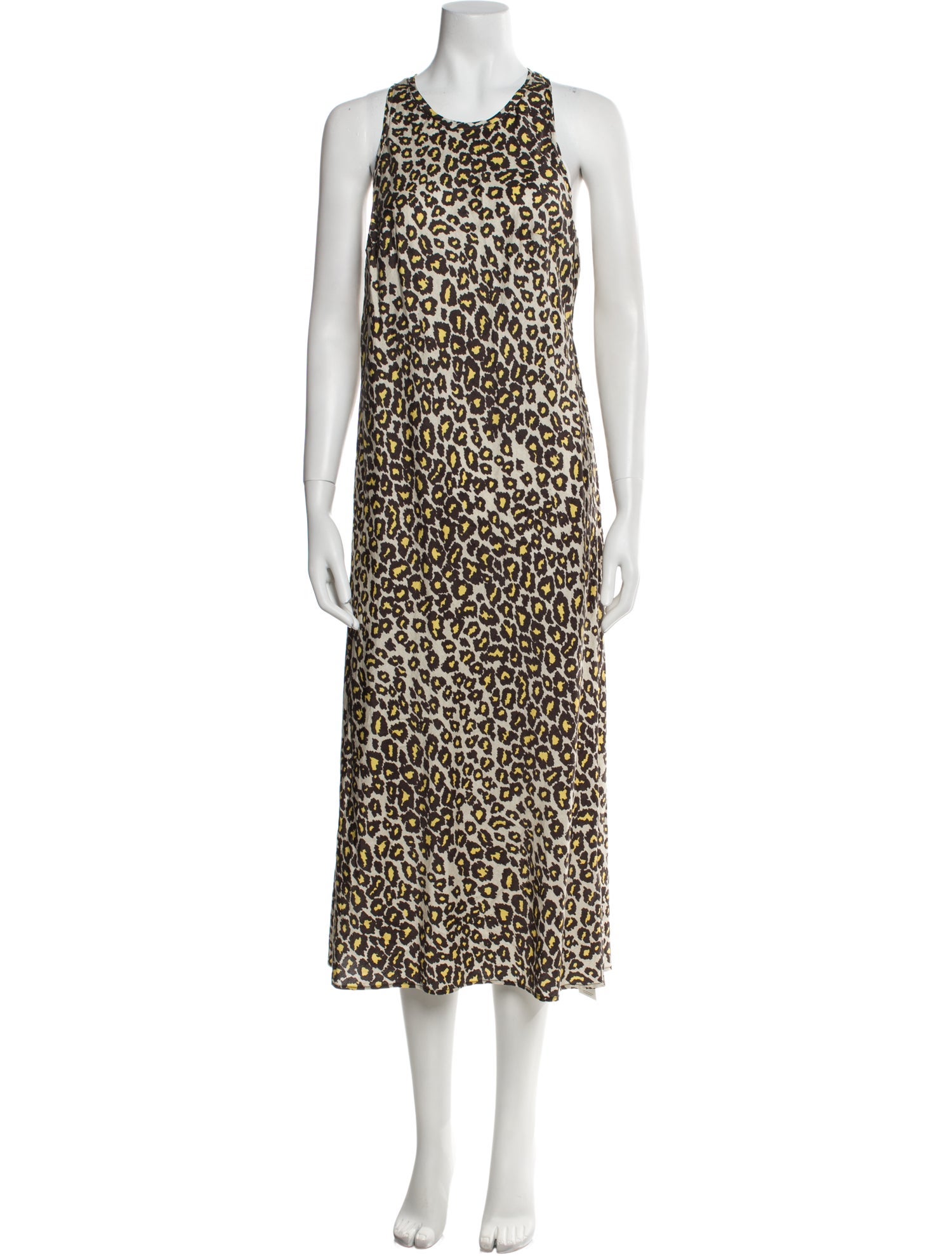 Raquel Allegra Animal Print Long Dress