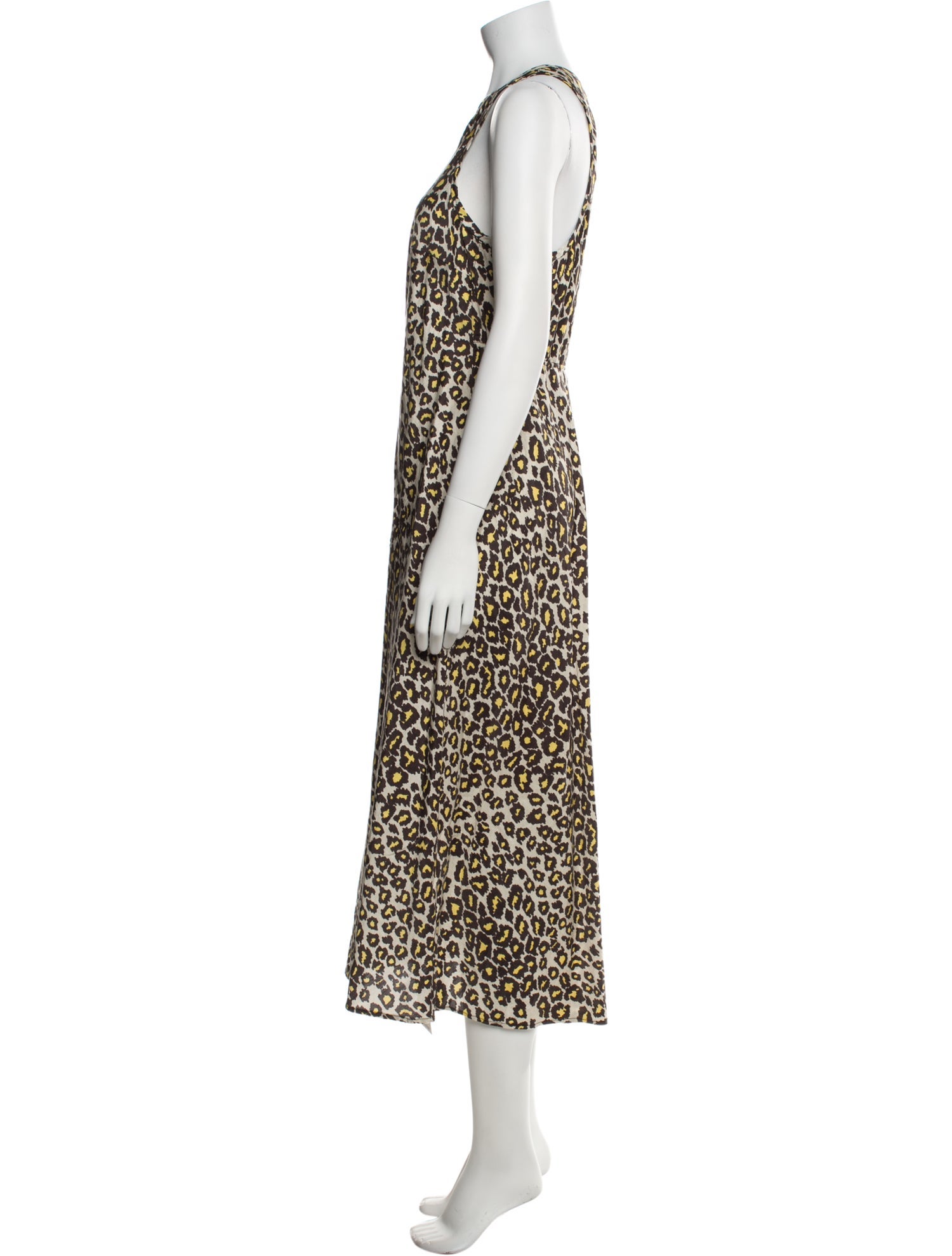 Raquel Allegra Animal Print Long Dress