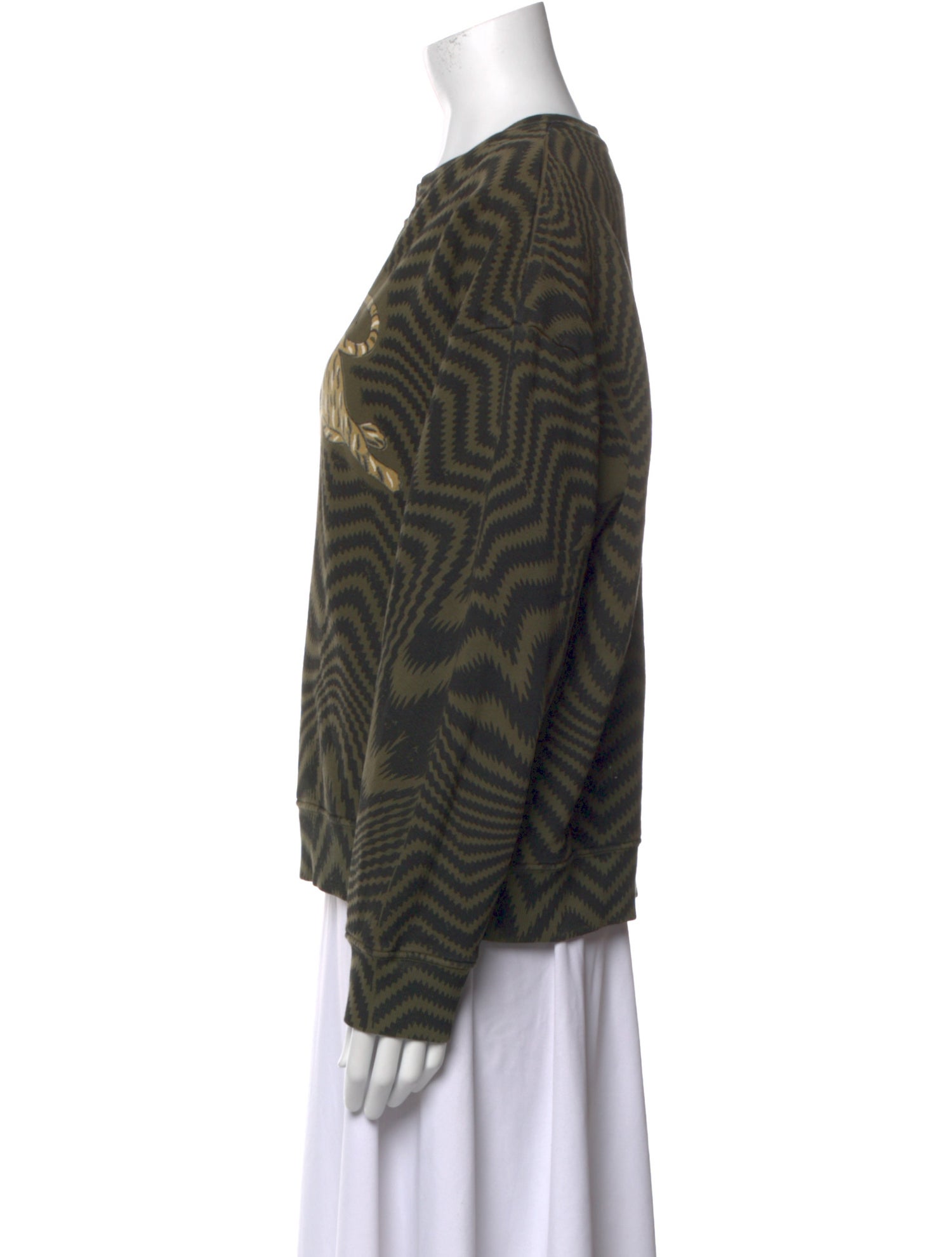 Raquel Allegra Striped Crew Neck Sweatshirt