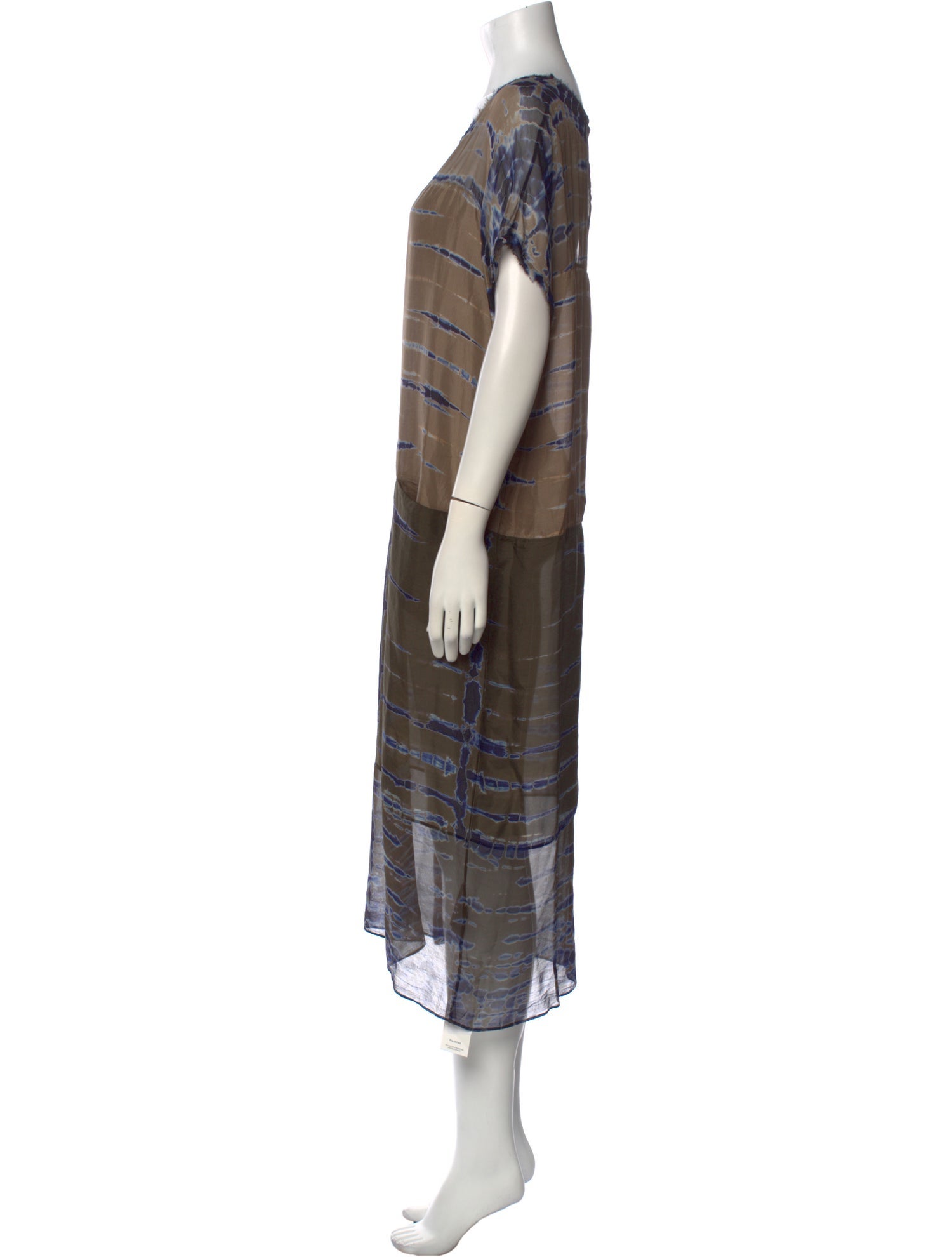 Raquel Allegra Silk Midi Length Dress