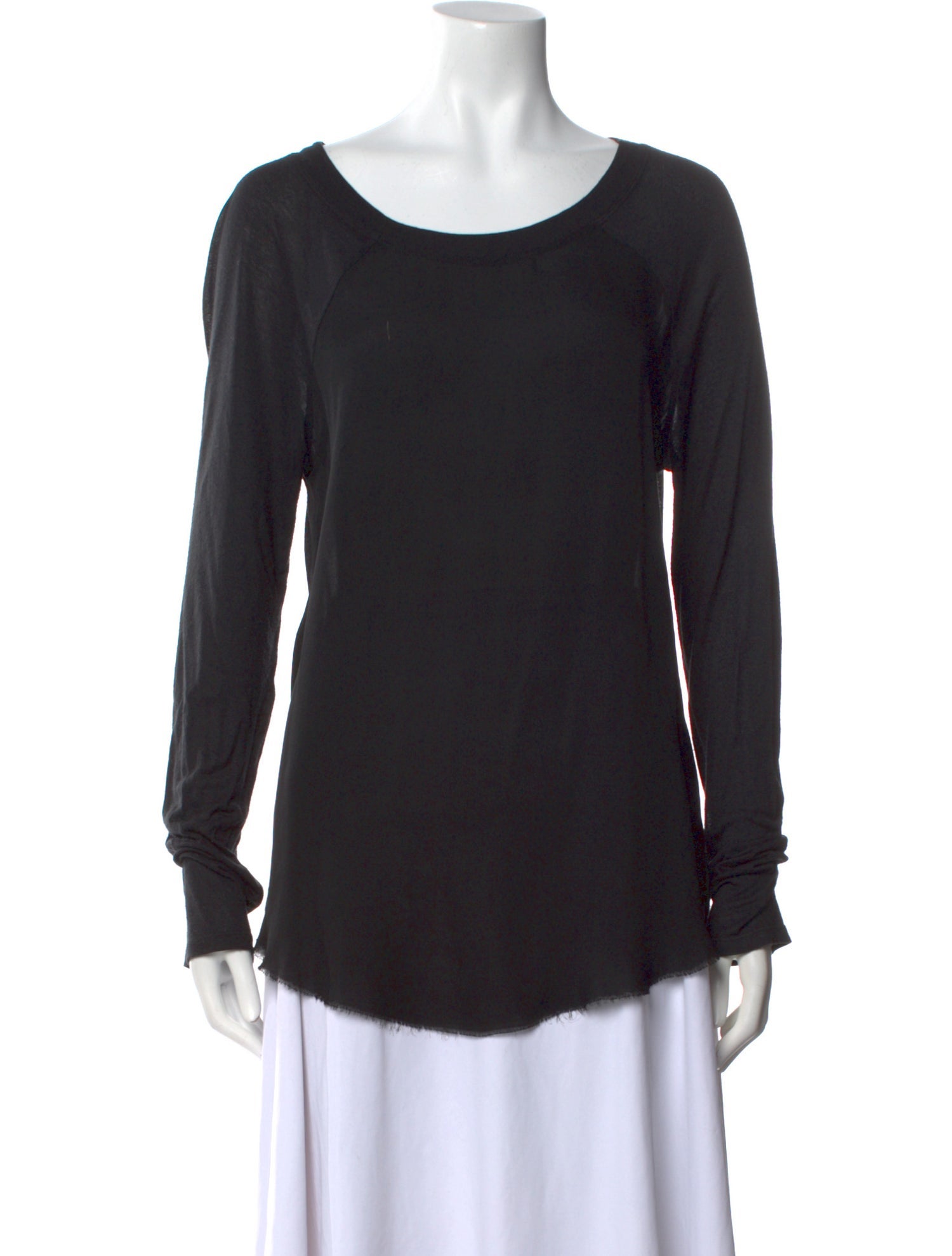 Raquel Allegra Silk Scoop Neck T-Shirt