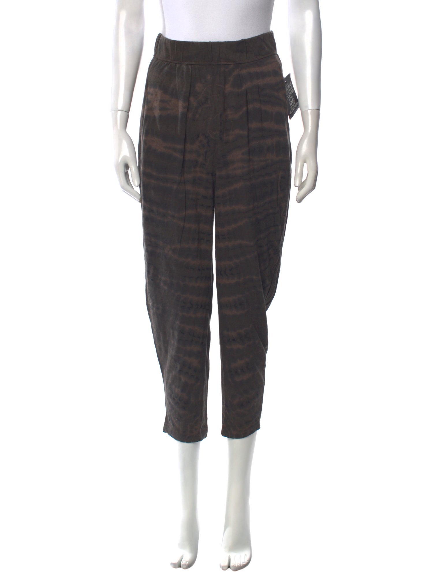 Raquel Allegra Tie-Dye Print Skinny Leg Pants