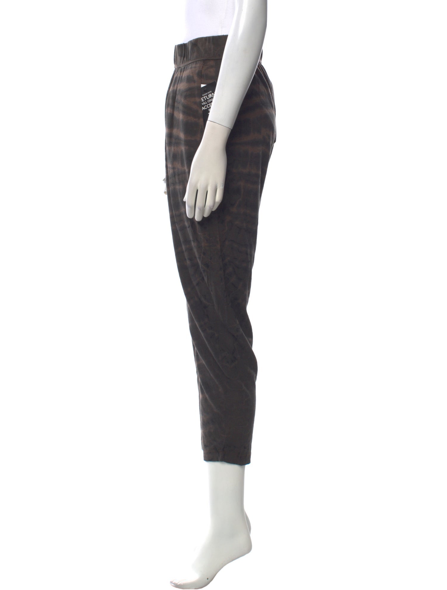 Raquel Allegra Tie-Dye Print Skinny Leg Pants