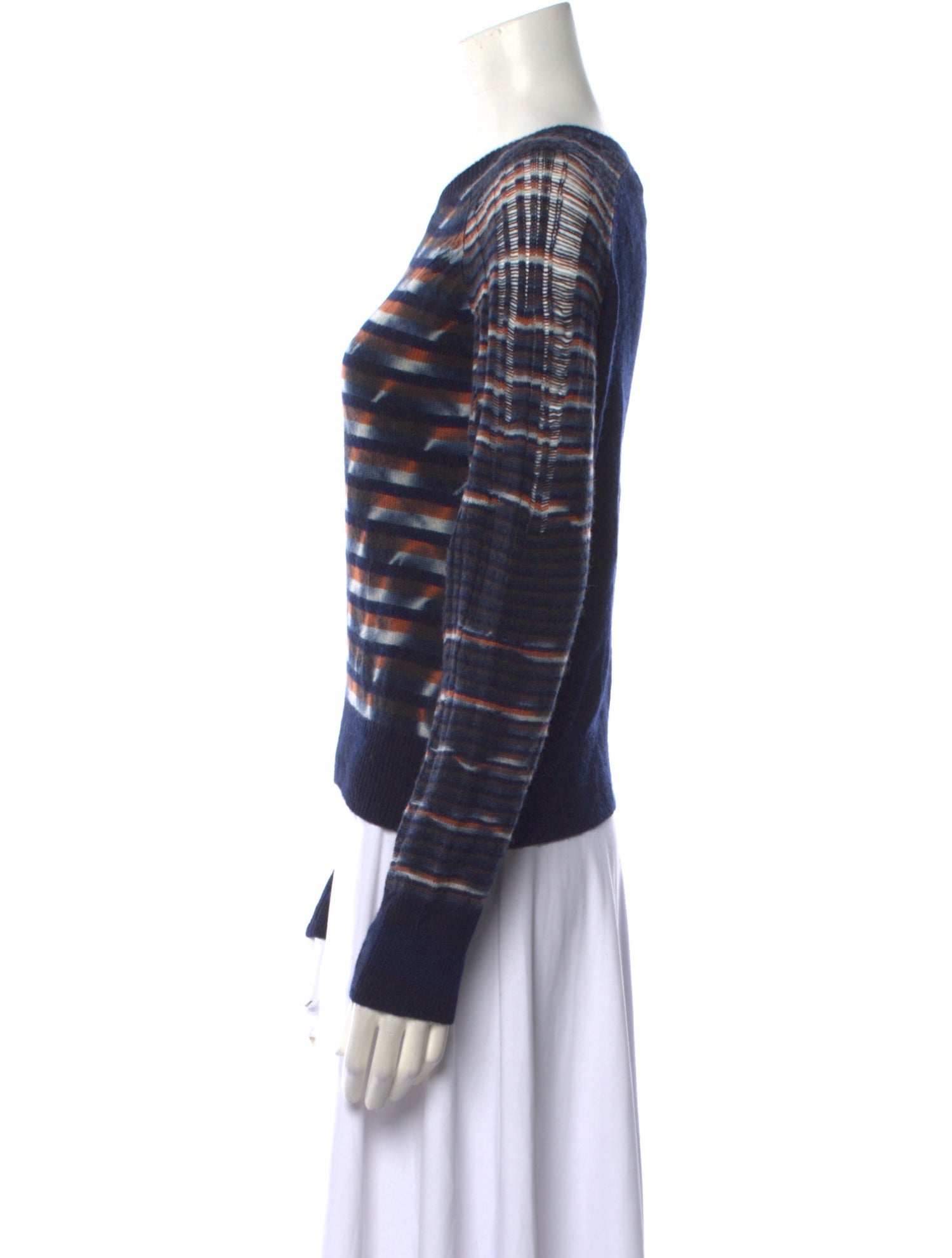 Raquel Allegra Printed Scoop Neck Sweater w/ Tags