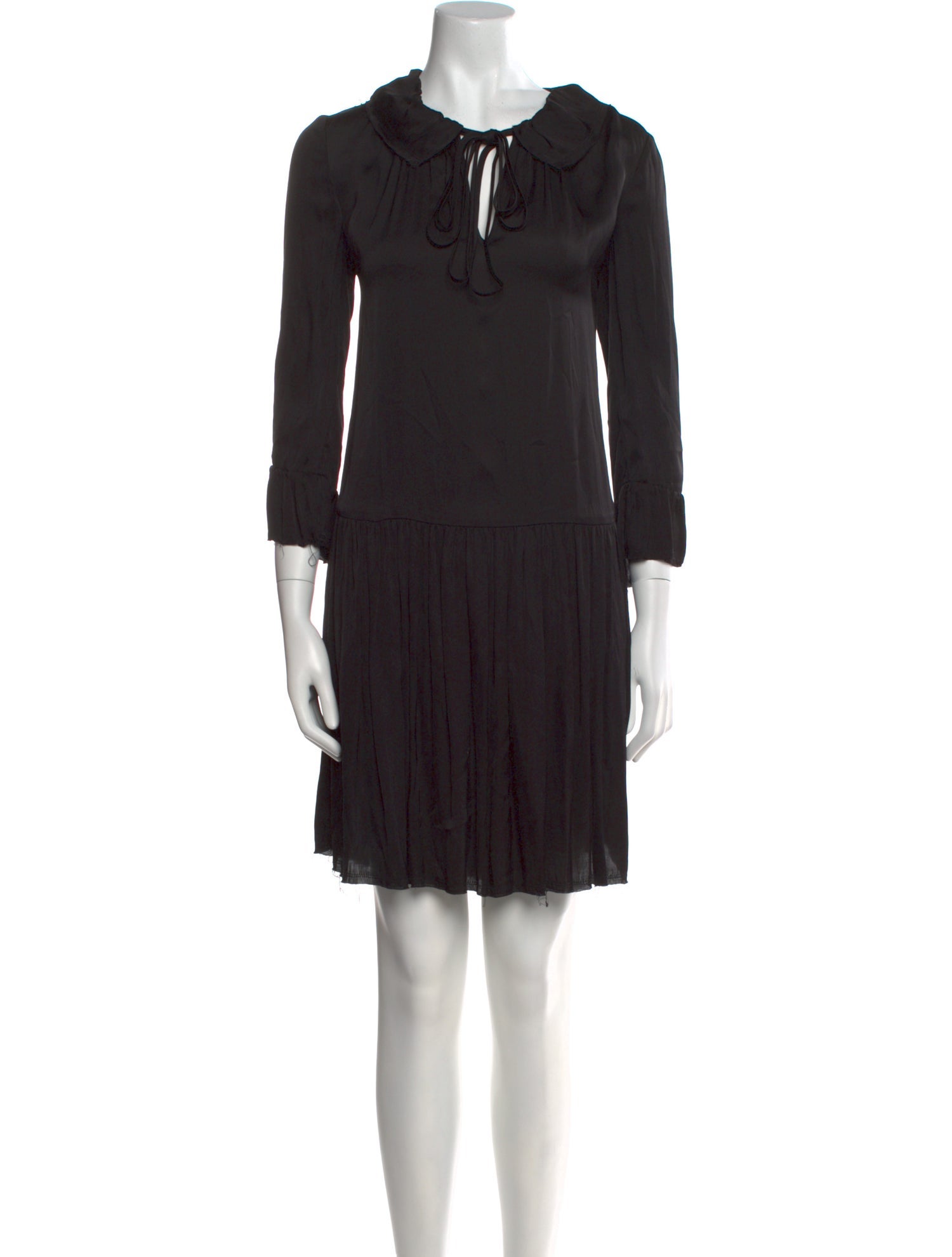 Raquel Allegra V-Neck Knee-Length Dress