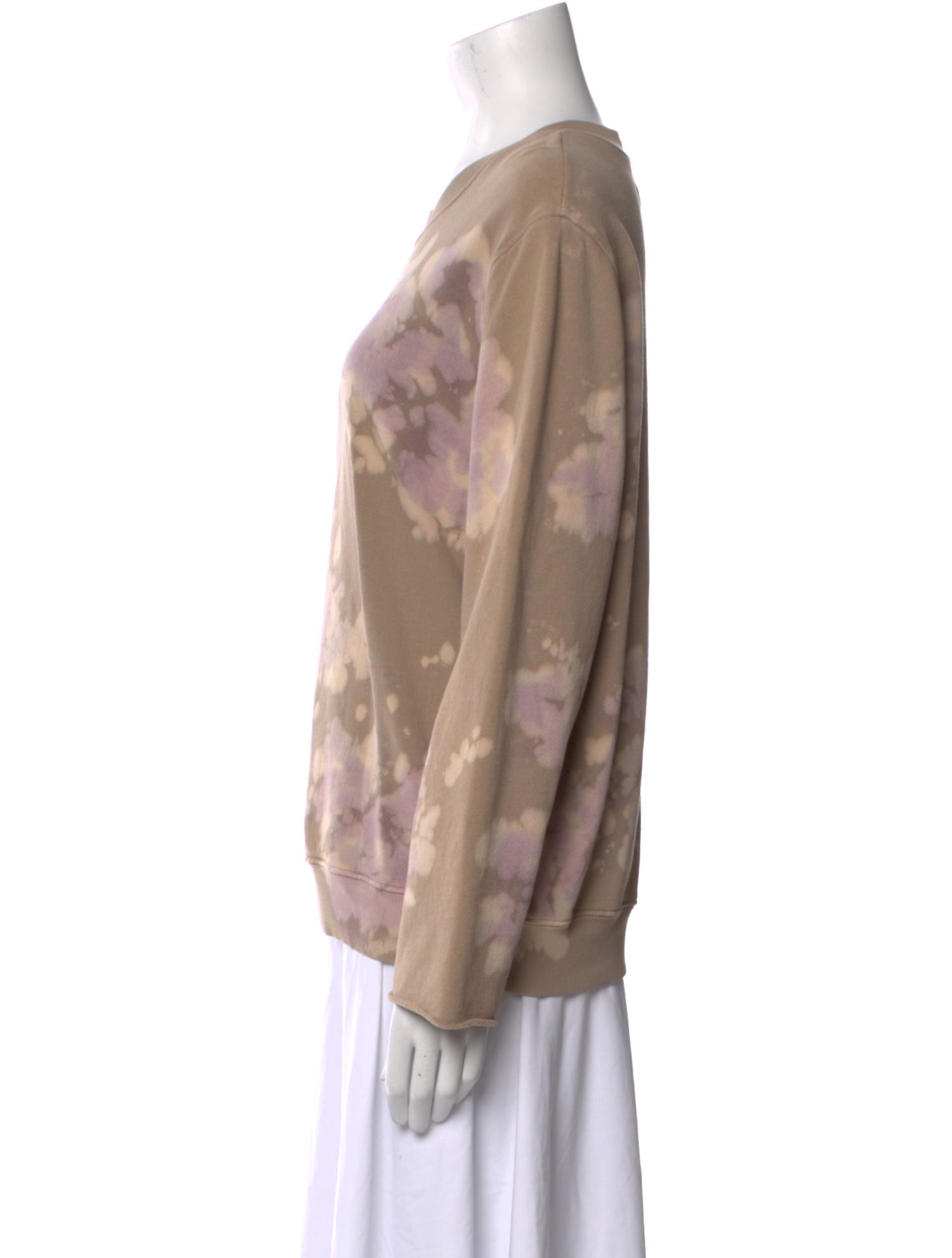 Raquel Allegra Floral Print Crew Neck Sweatshirt