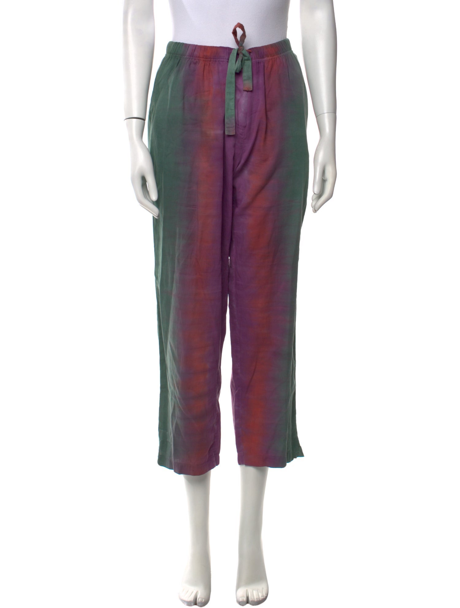 Raquel Allegra Silk Straight Leg Pants