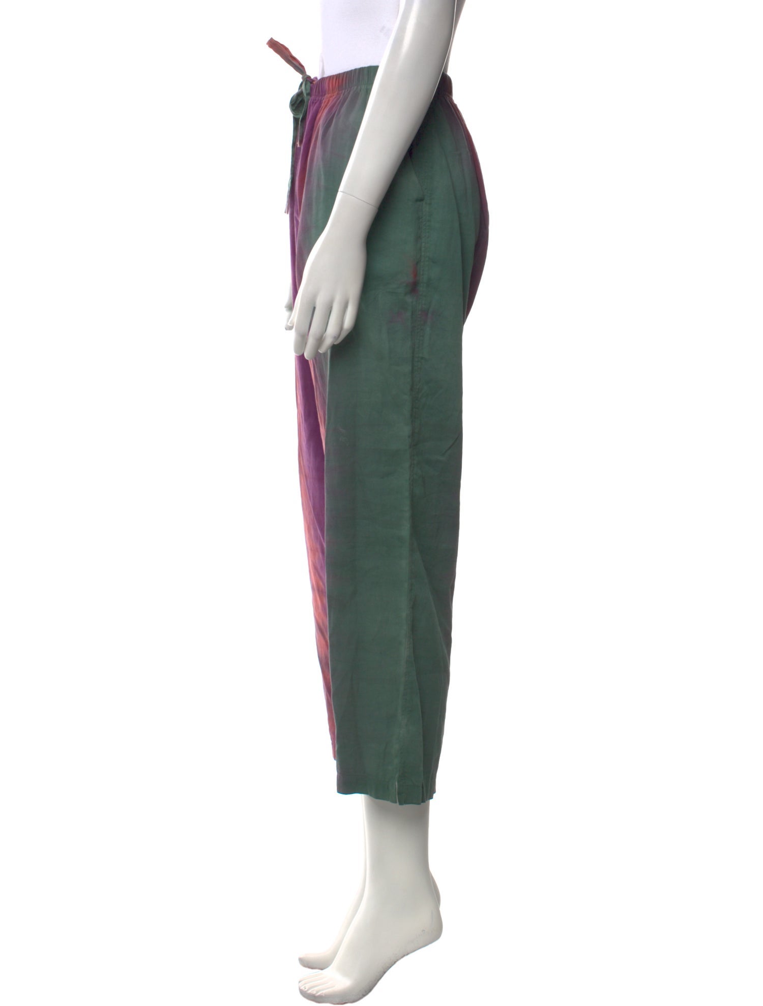 Raquel Allegra Silk Straight Leg Pants