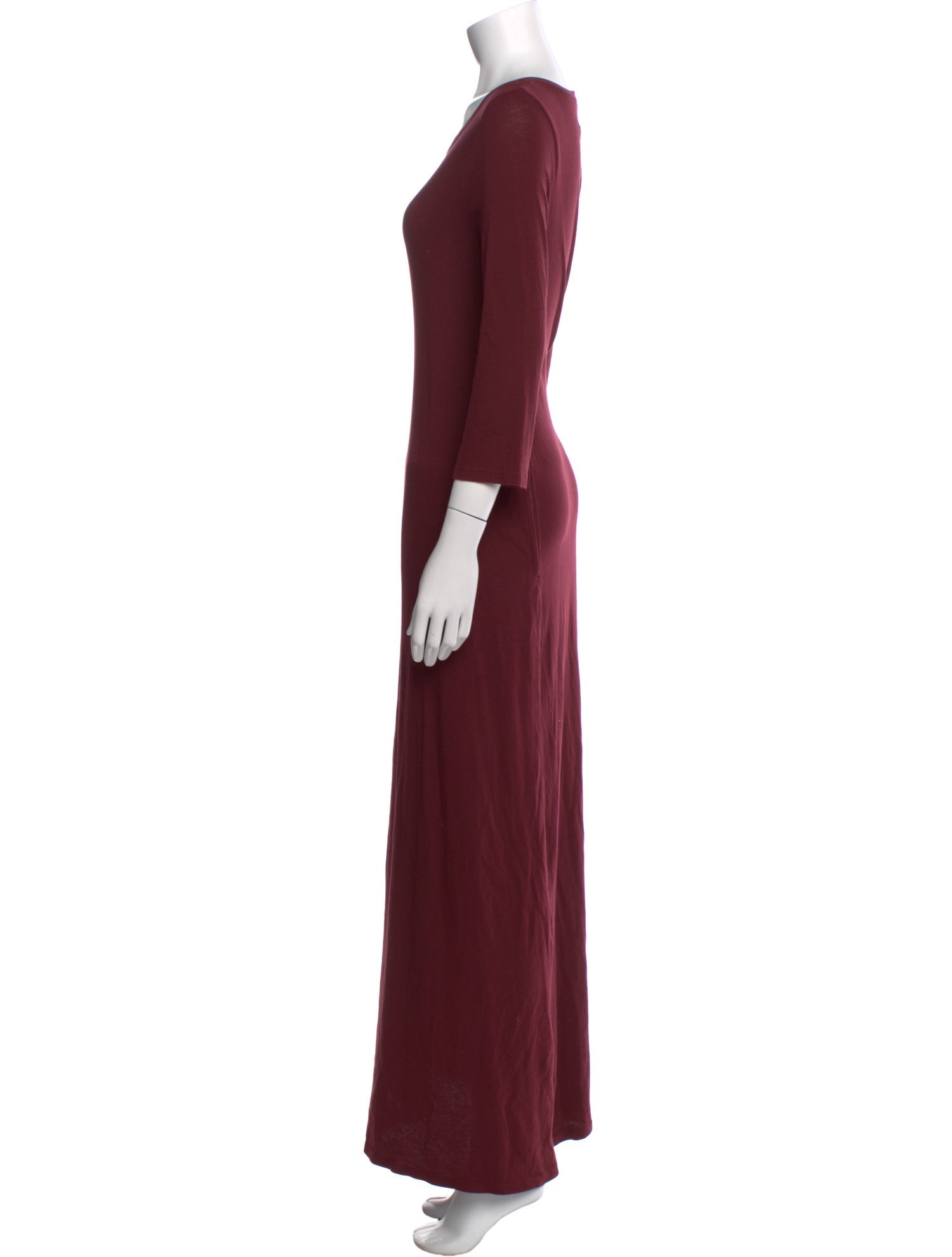 Raquel Allegra Scoop Neck Long Dress
