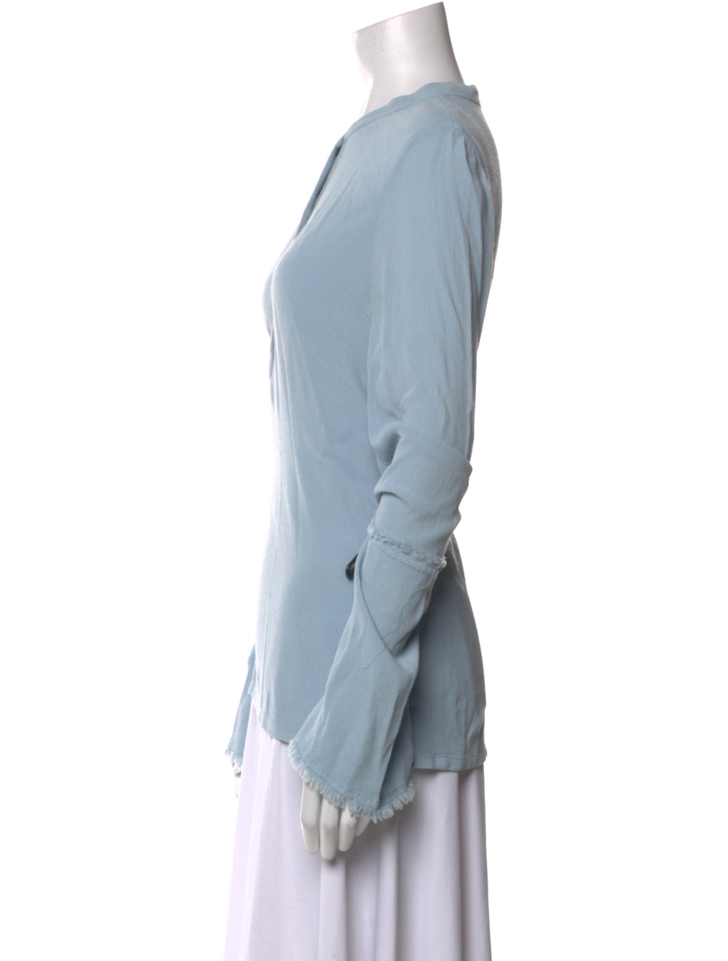 Raquel Allegra Mock Neck Long Sleeve Top