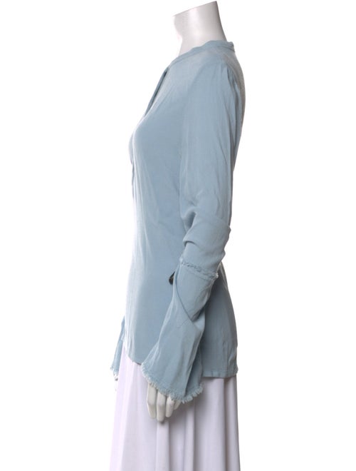 Raquel Allegra Mock Neck Long Sleeve Top