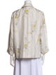 Raquel Allegra Silk Floral Print Blazer