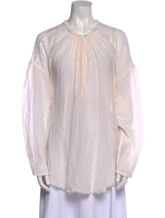 Raquel Allegra Crew Neck Long Sleeve Tunic