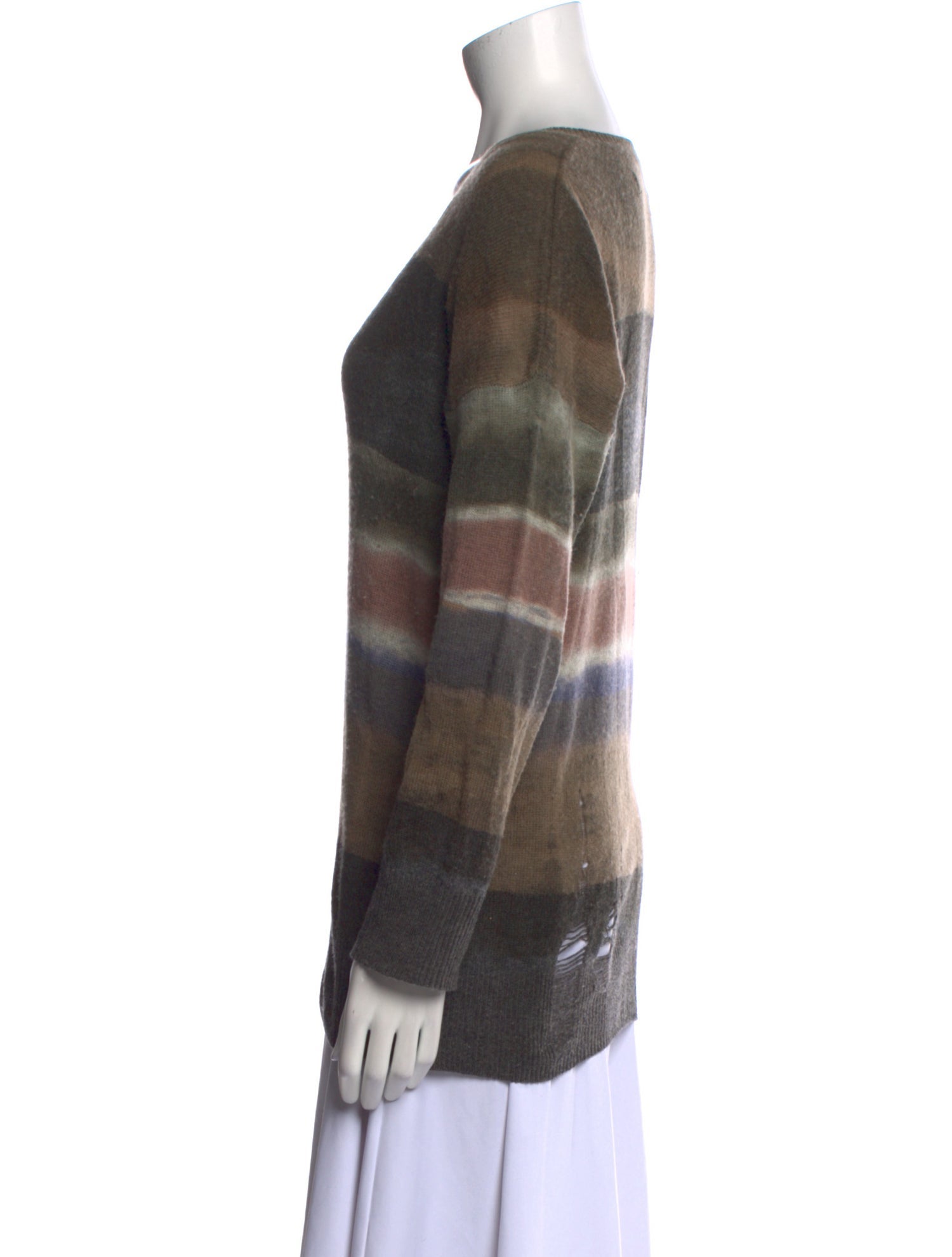 Raquel Allegra Merino Wool Tie-Dye Print Sweater