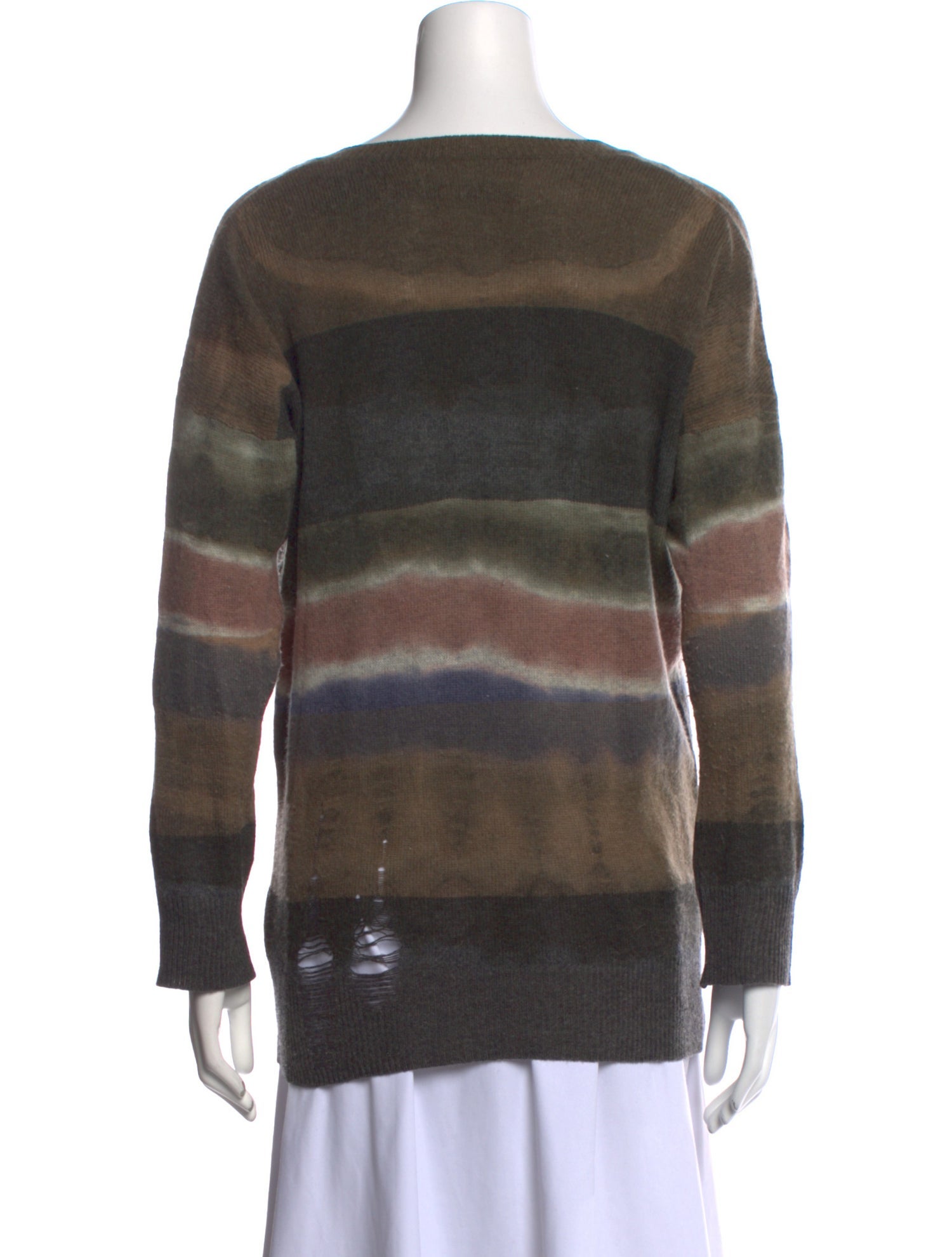 Raquel Allegra Merino Wool Tie-Dye Print Sweater