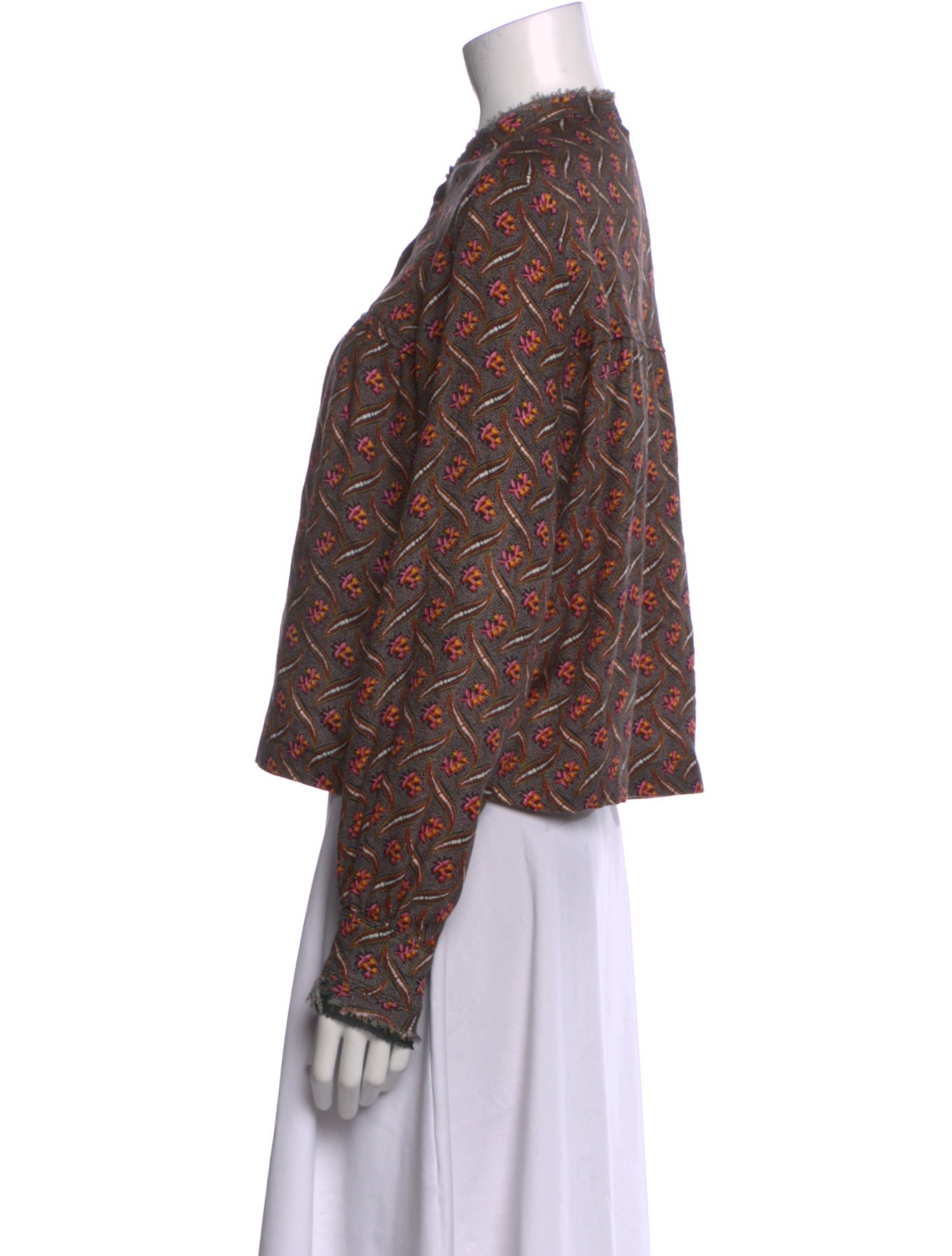 Raquel Allegra Silk Printed Blouse