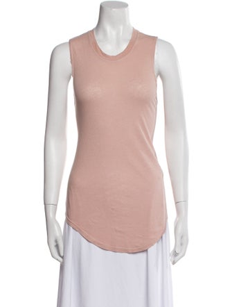 Raquel Allegra Linen Scoop Neck Top