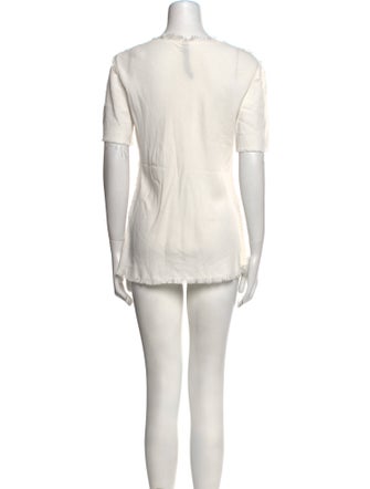 Raquel Allegra Crew Neck Short Sleeve Tunic